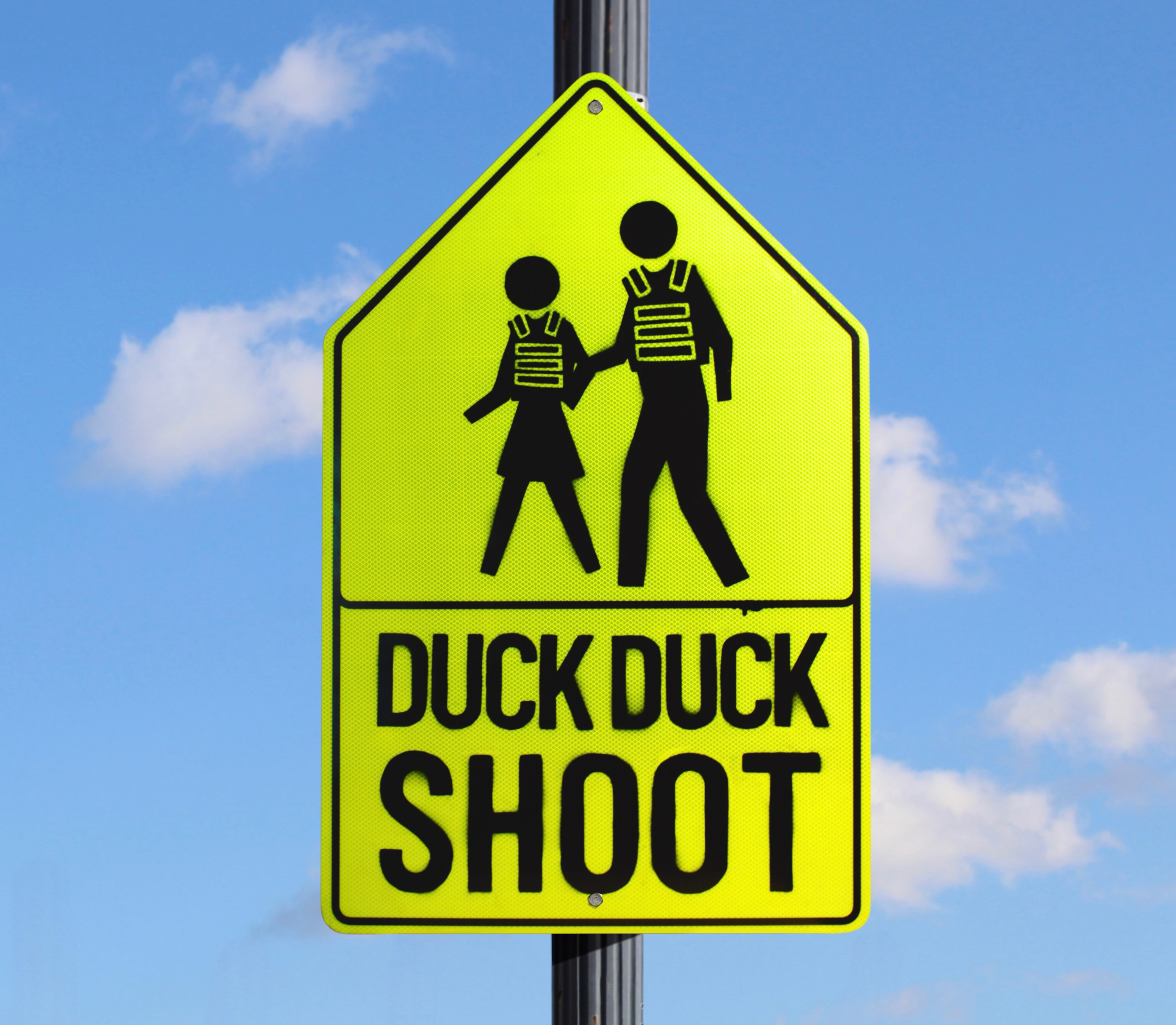 "Duck Duck Shoot" - Artwork by Elijah Mckenzie-Jackson