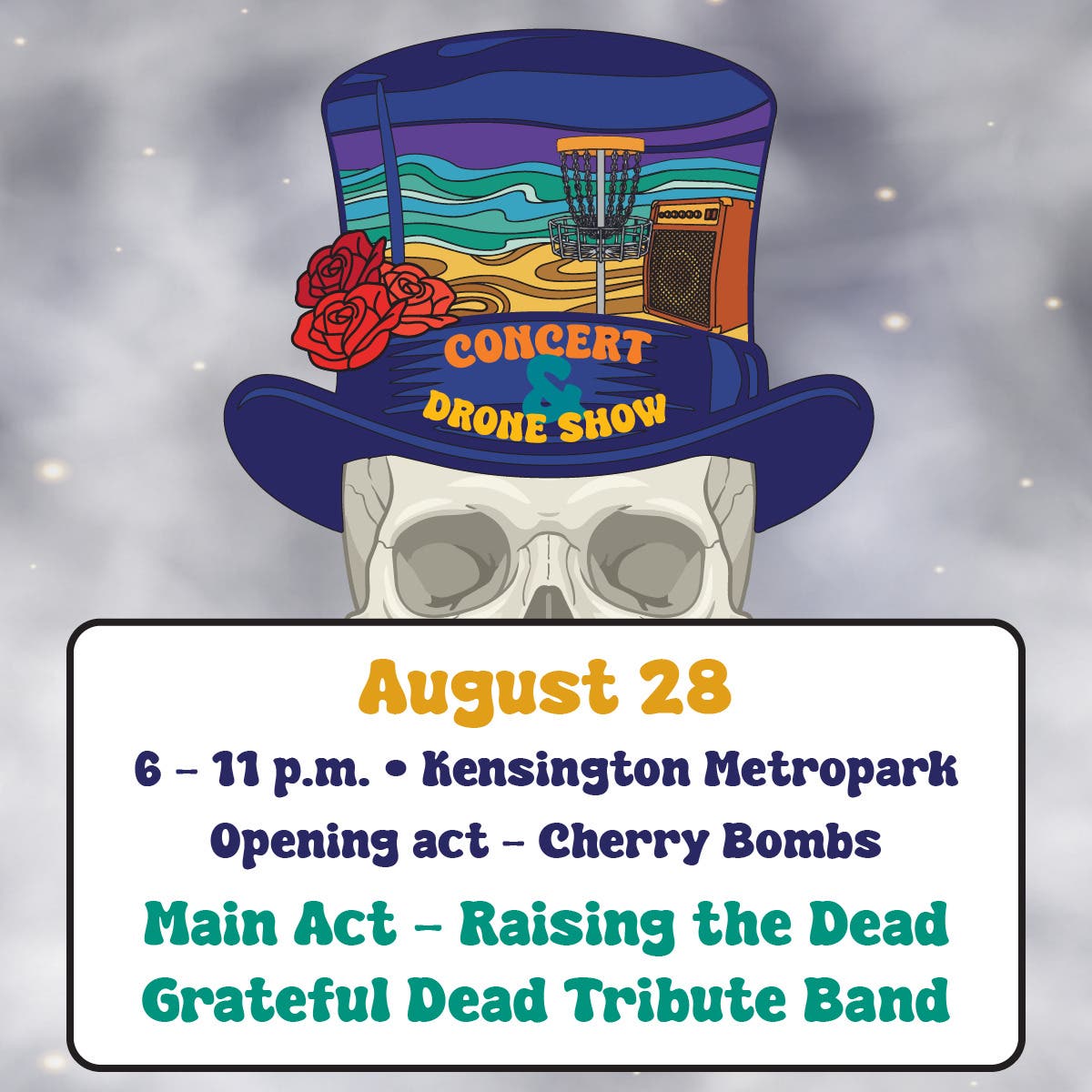 Beach-side Concert and Drone Light Show at Kensington Metropark