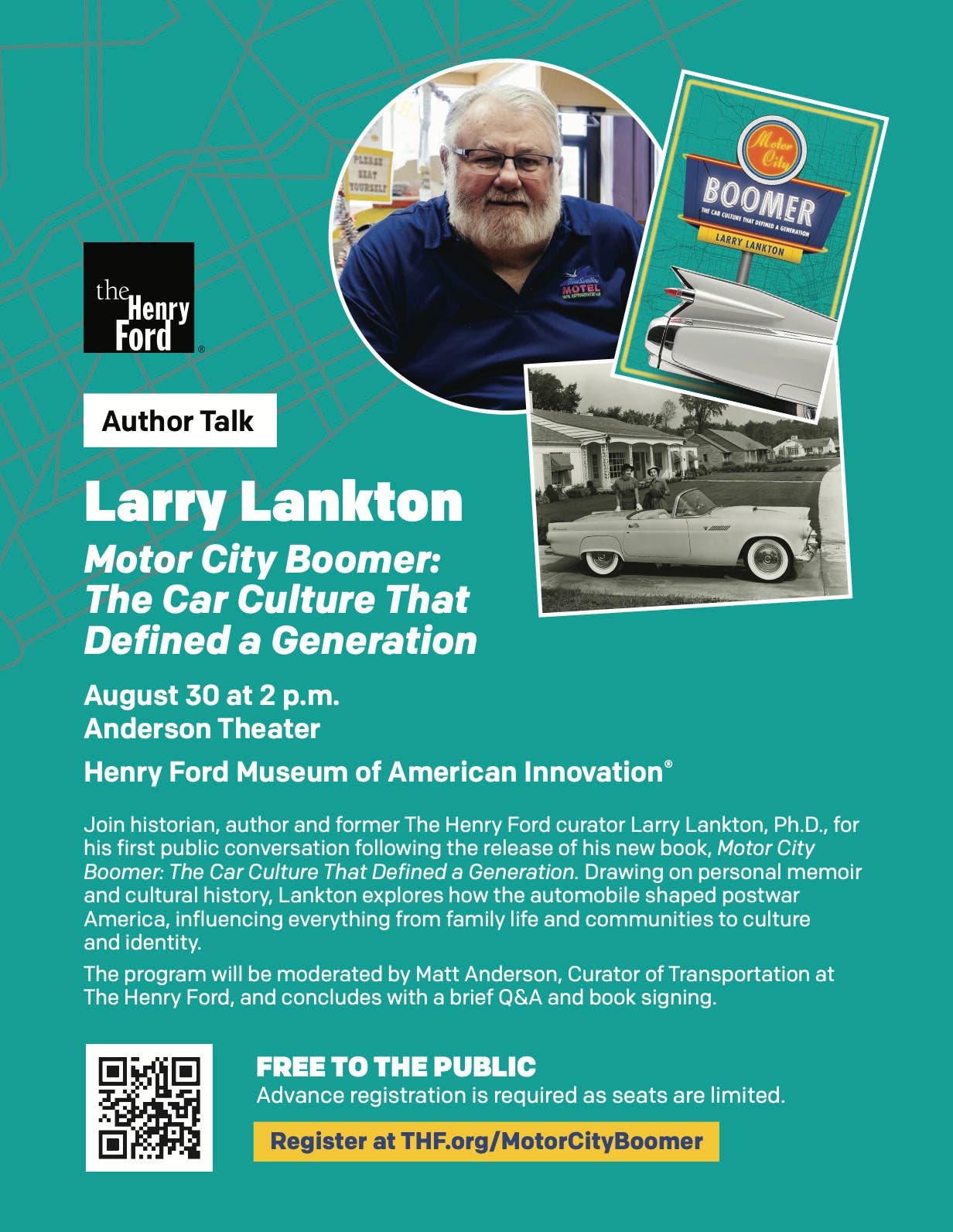 Author Talk With Larry Lankton, "Motor City Boomer: The Car Culture That Defined A Generation"