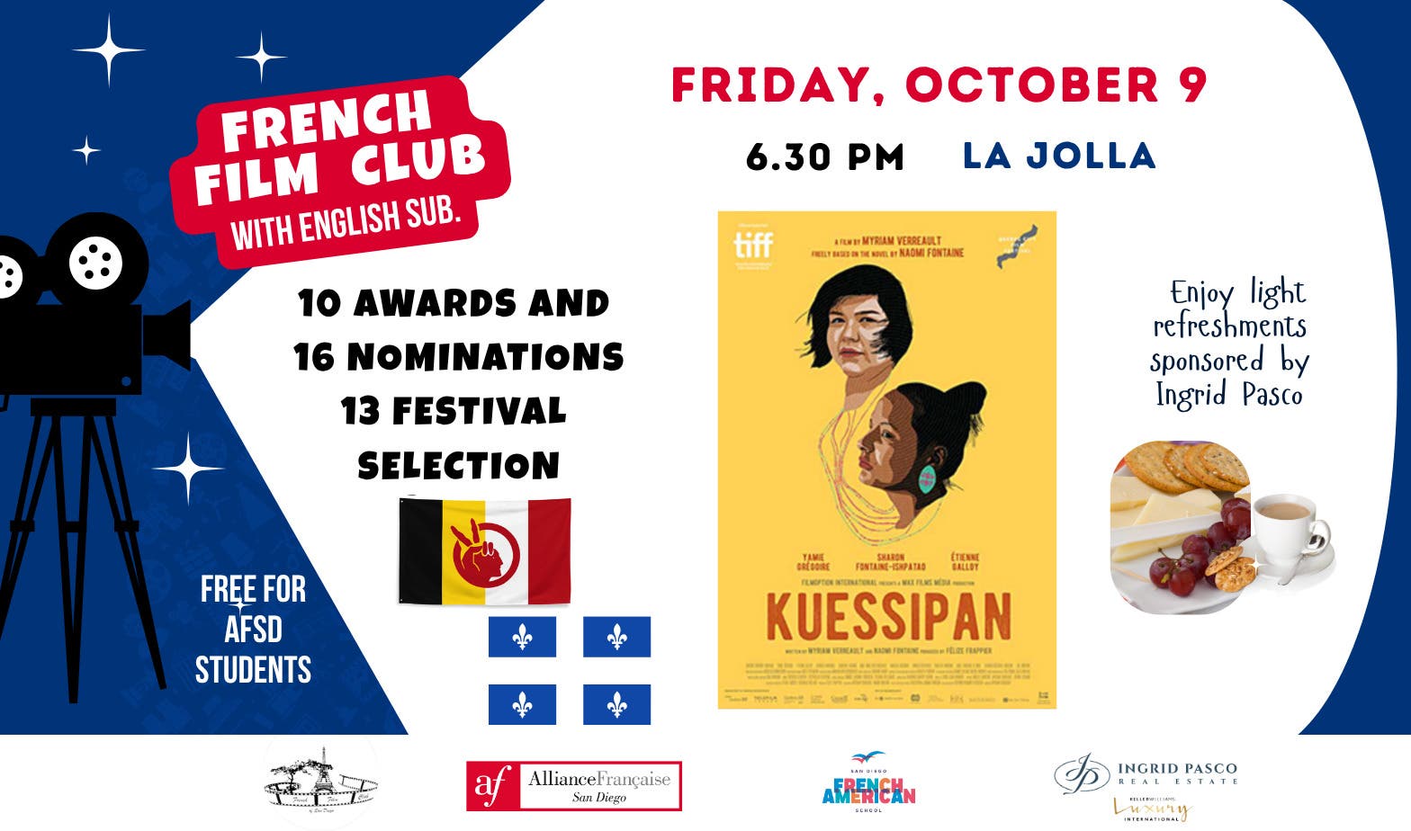 French Film Club with English subtitles: Kuessipan (from Canada)