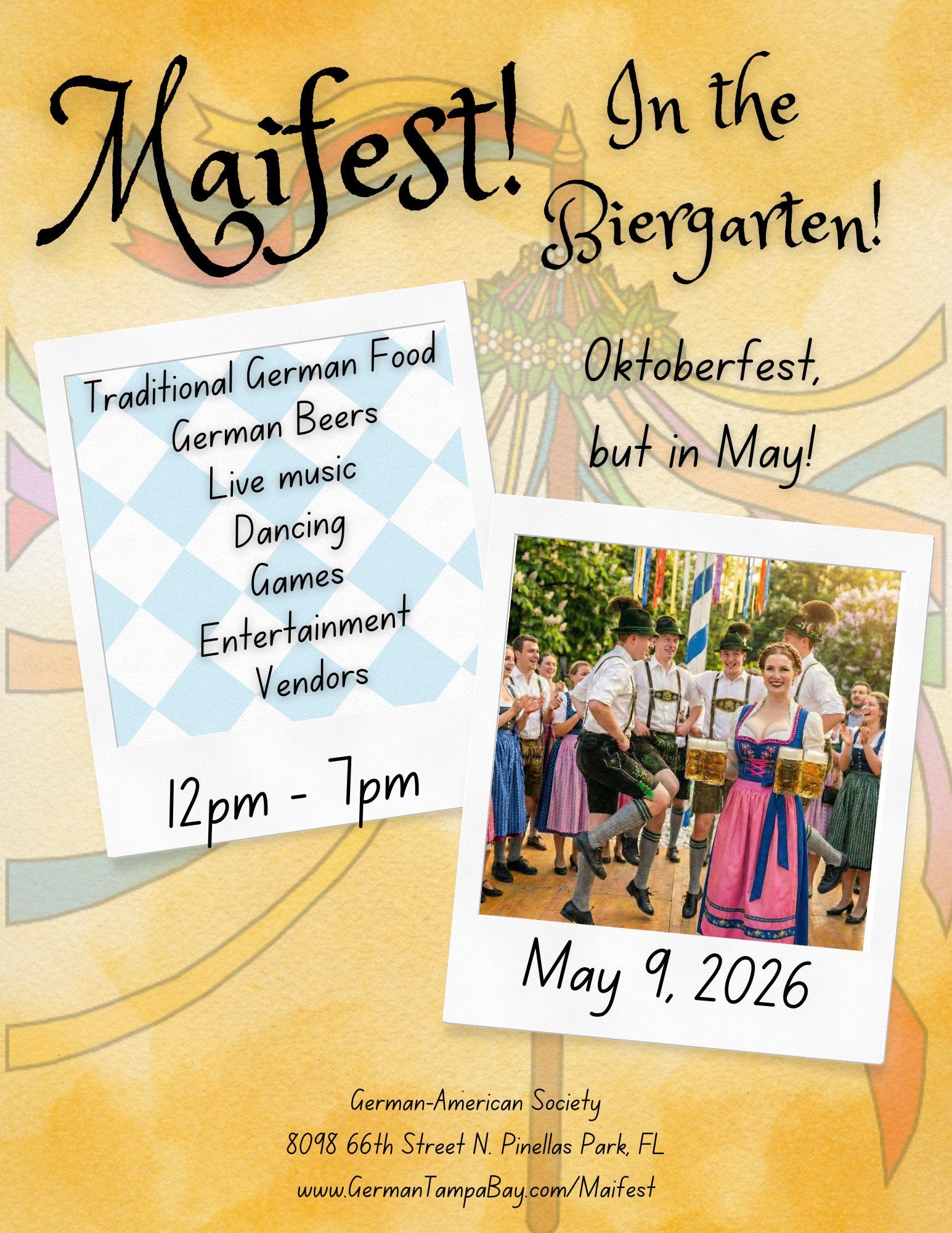 Maifest in the Biergarten