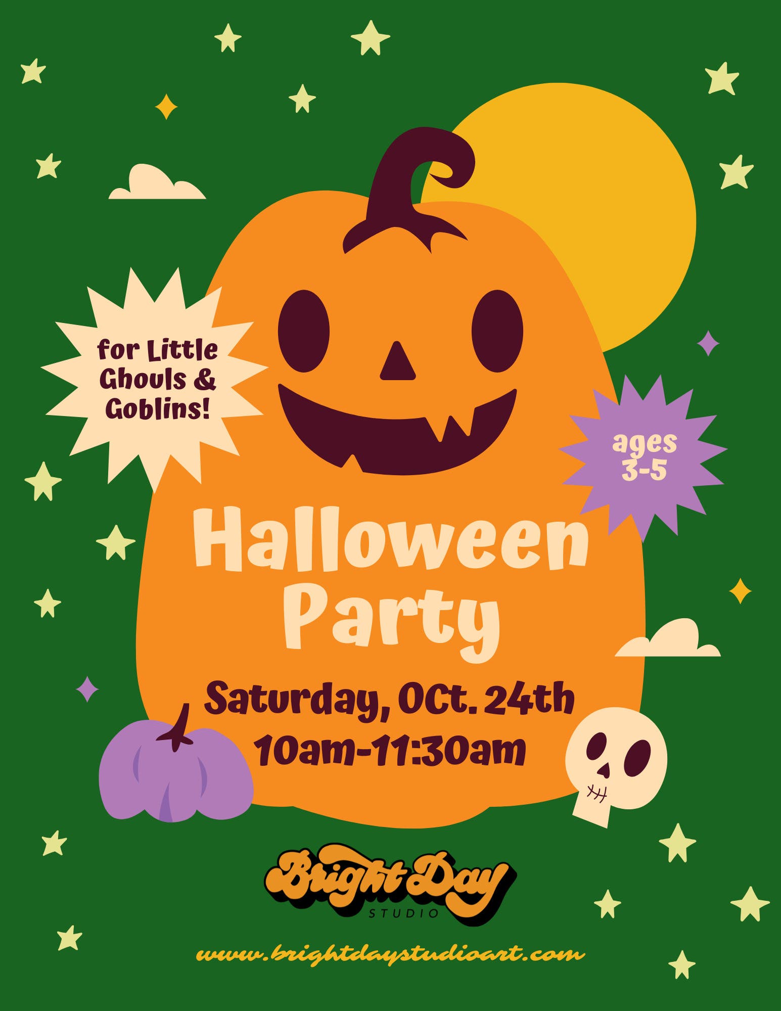 Halloween Party for Little Ghouls & Goblins! (Ages 3-5)