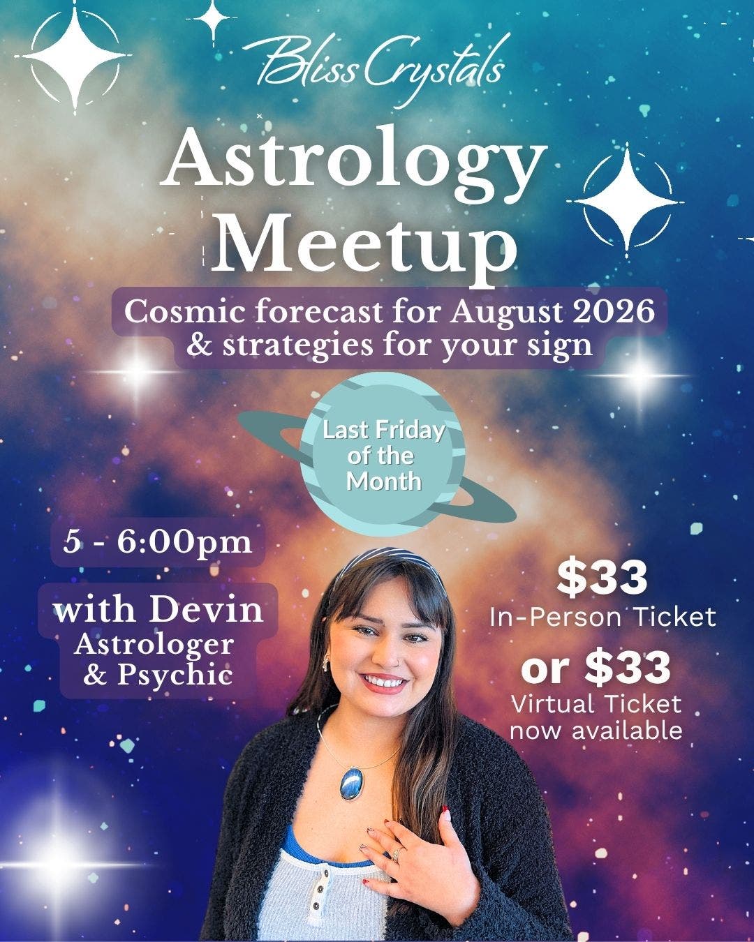 Temecula Astrology Meetup - Forecast for August 2026