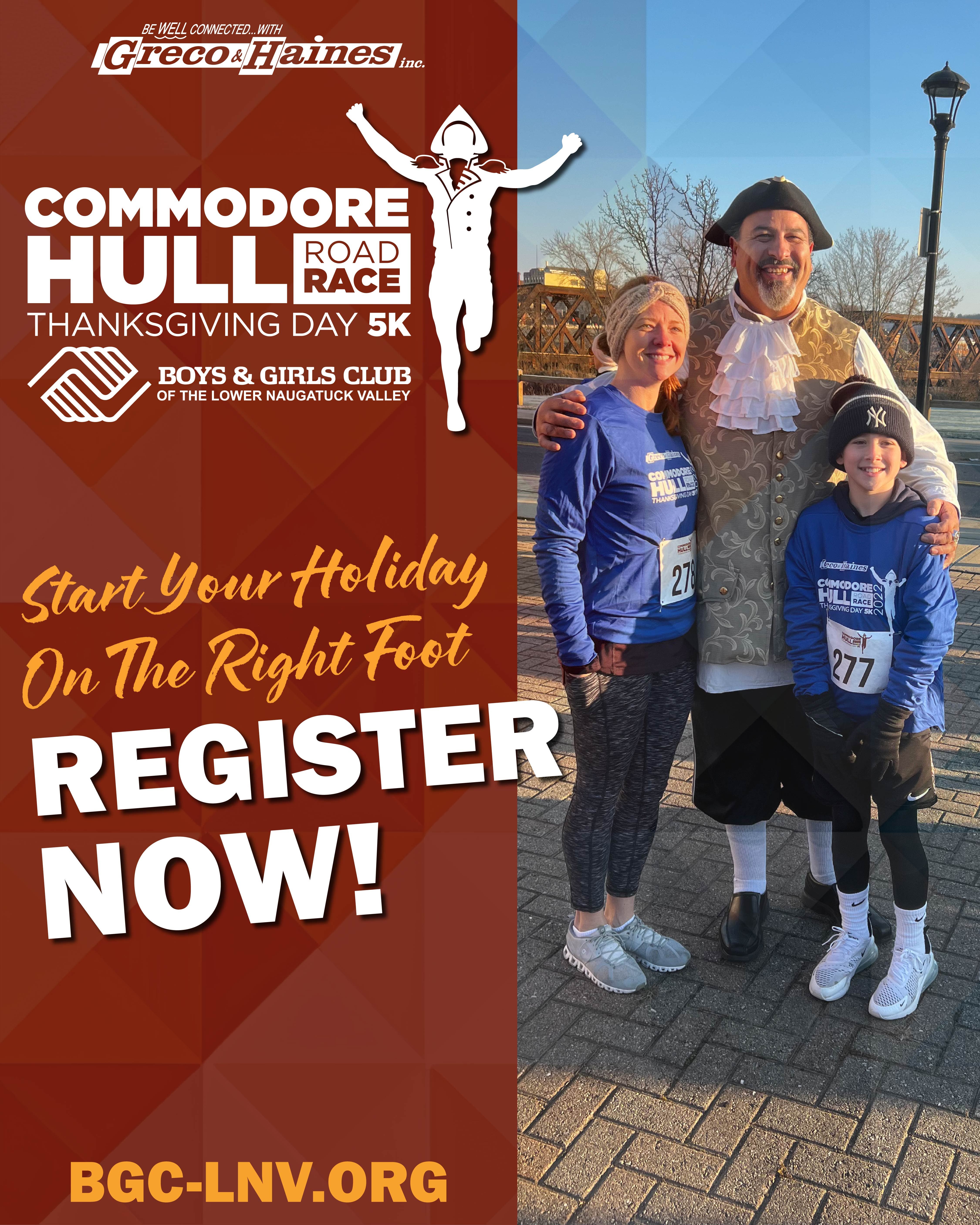 Commodore Hull Thanksgiving Day 5k Road Race