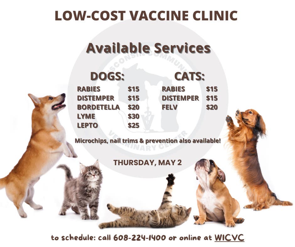 May 2 LowCost Vaccine Clinic Madison, WI Patch