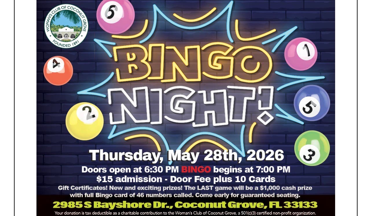 🎉 Bingo Night In the Grove 🎉