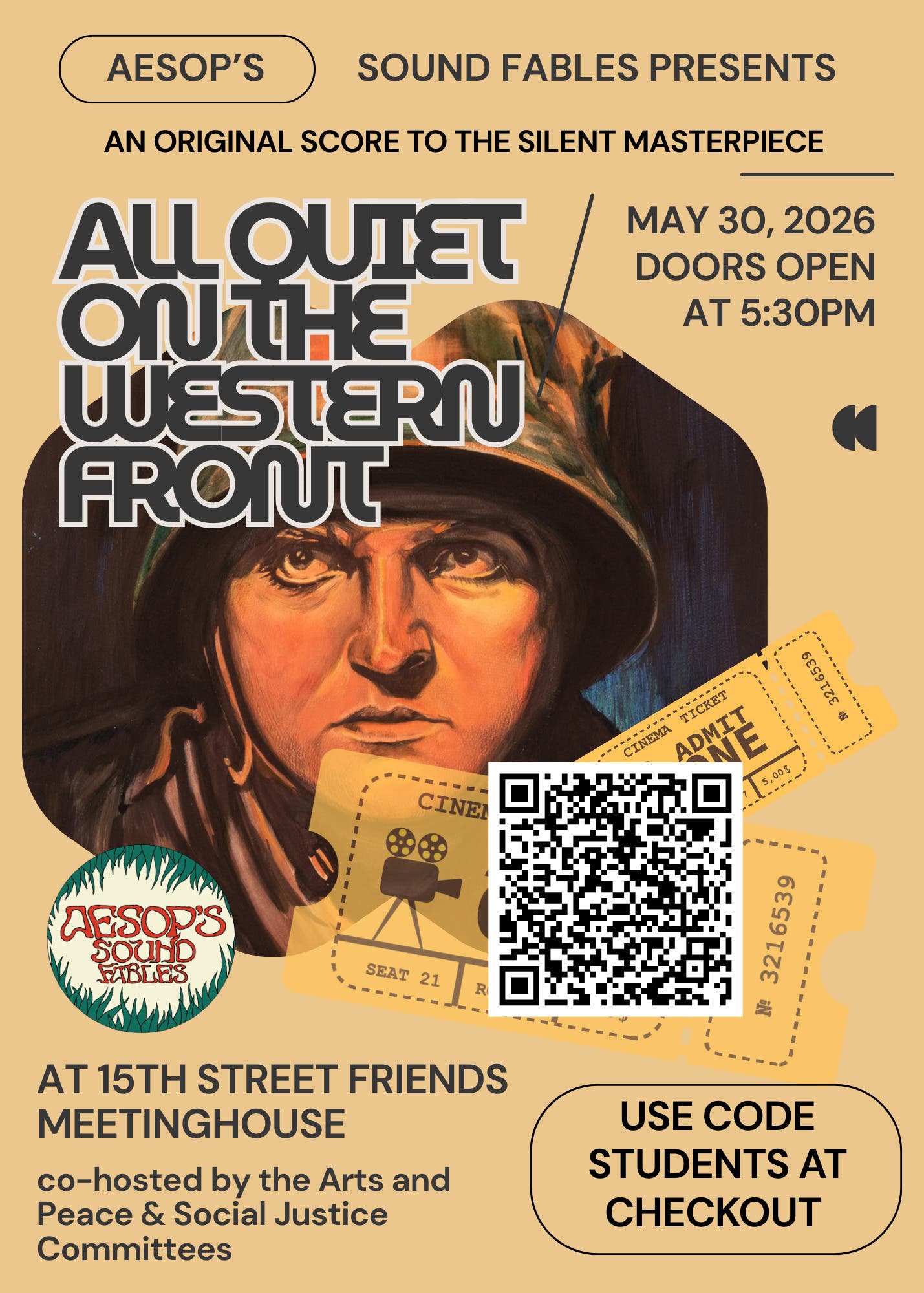 Movie Screening: "All Quiet on the Western Front" with Live Original Score