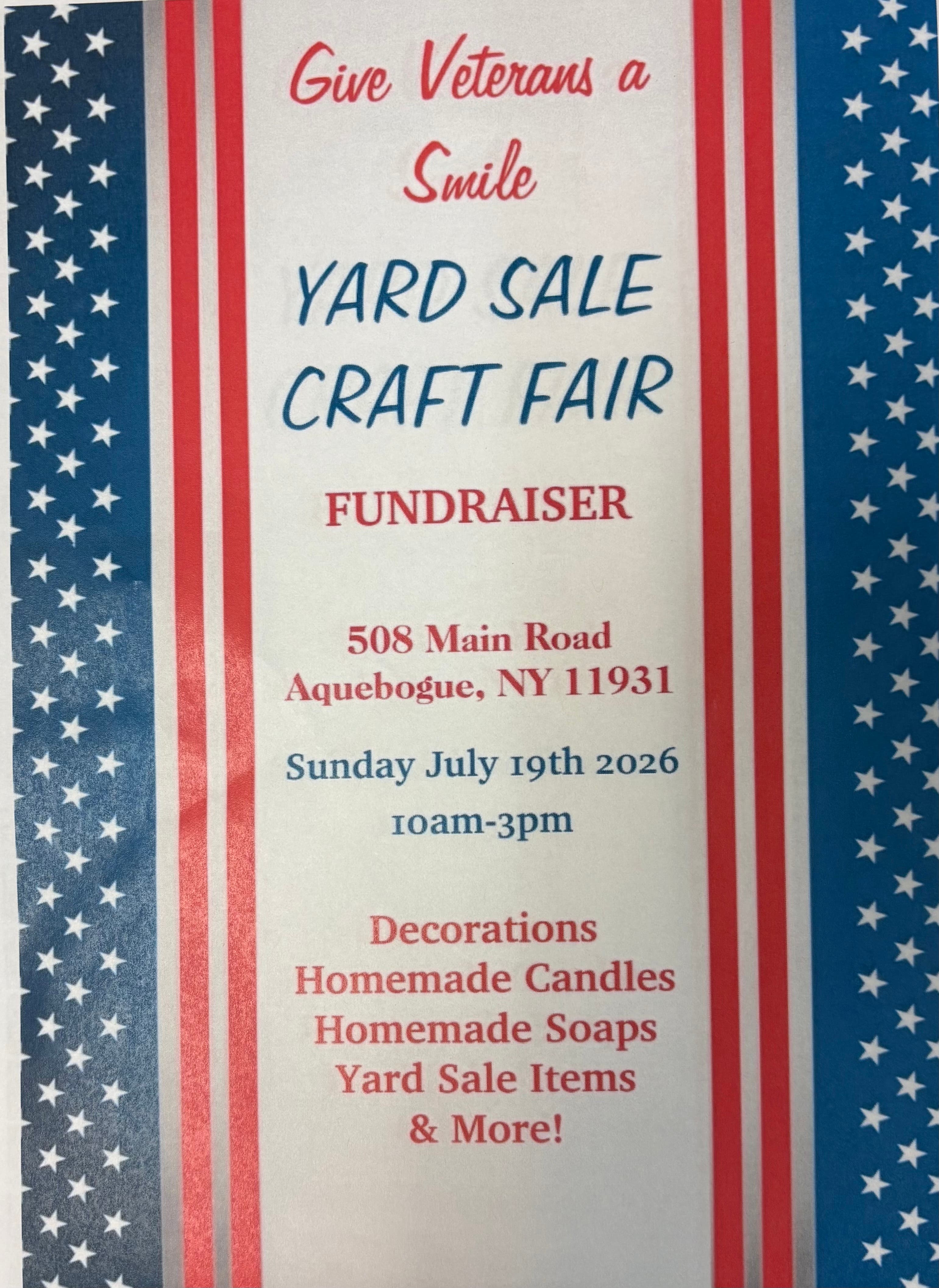 Fundraiser Craft/yard sale