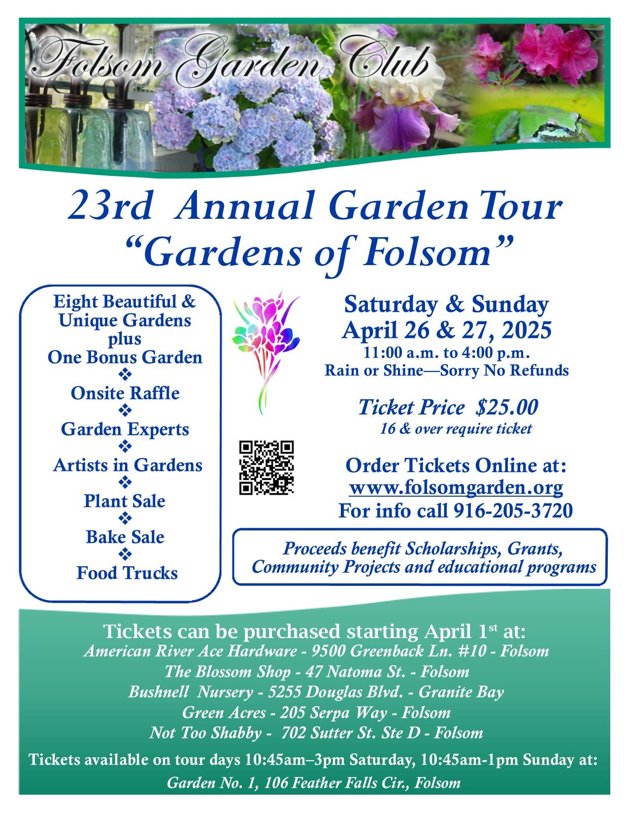 23rd Annual Folsom Garden Tour