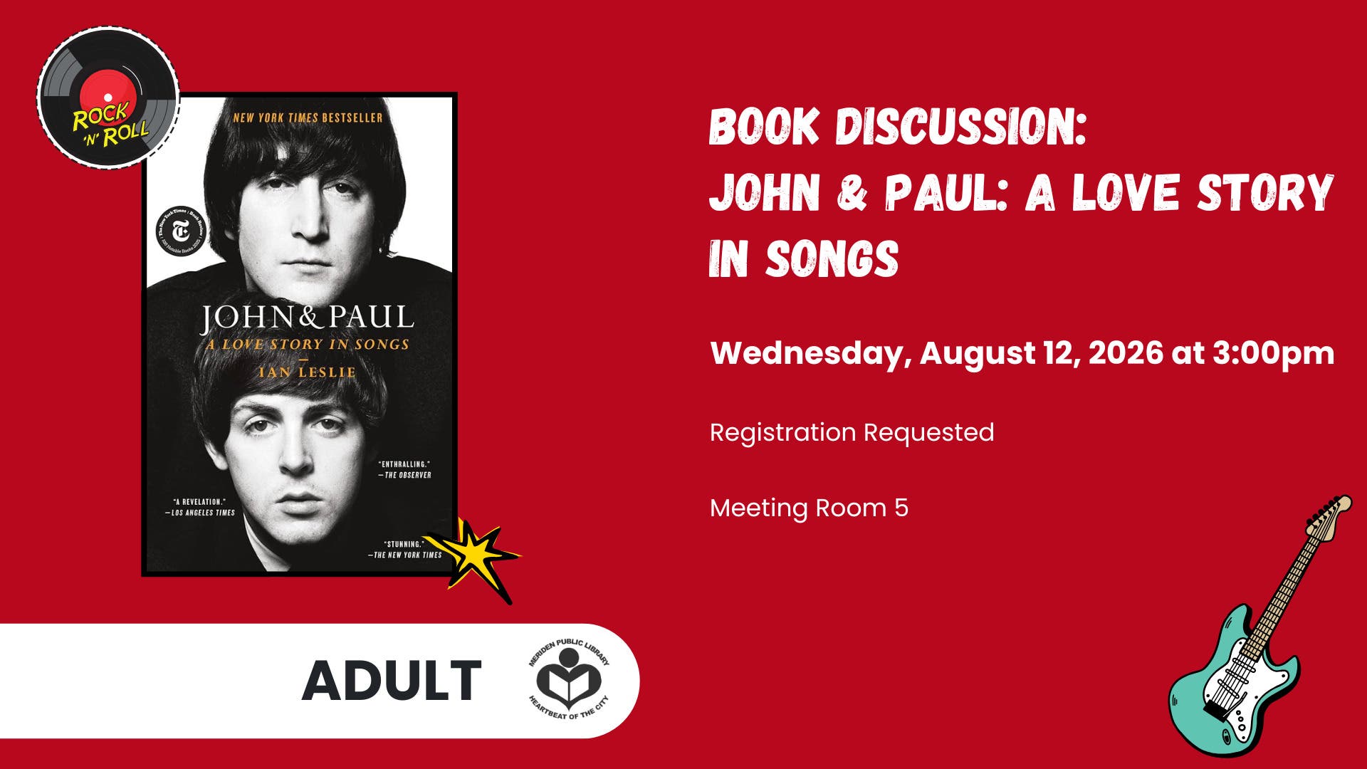 Book Discussion: John & Paul: A Love Story in Songs