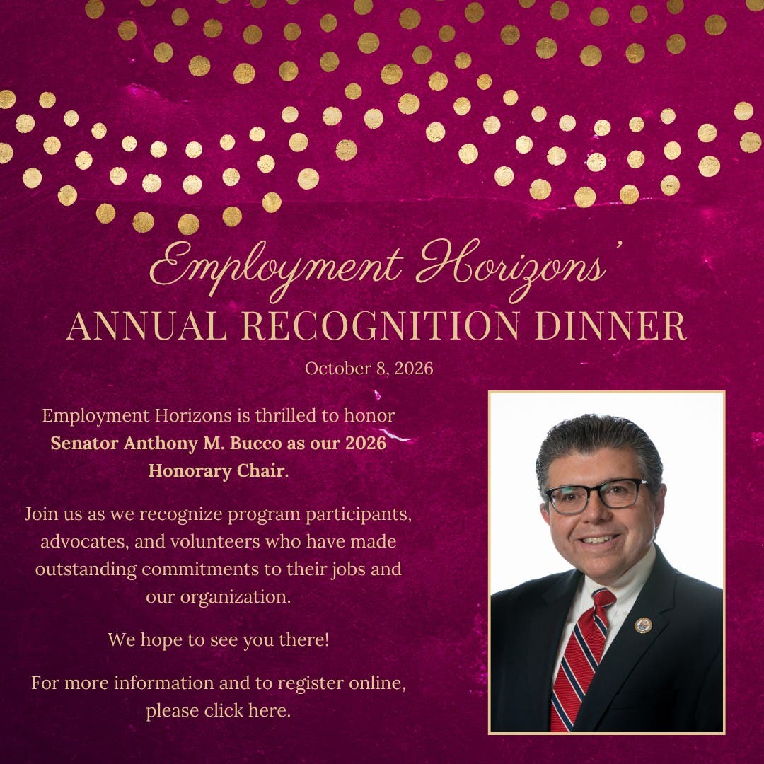 Senator Anthony M. Bucco to Chair Employment Horizons’ Annual Recognition Dinner October 8th