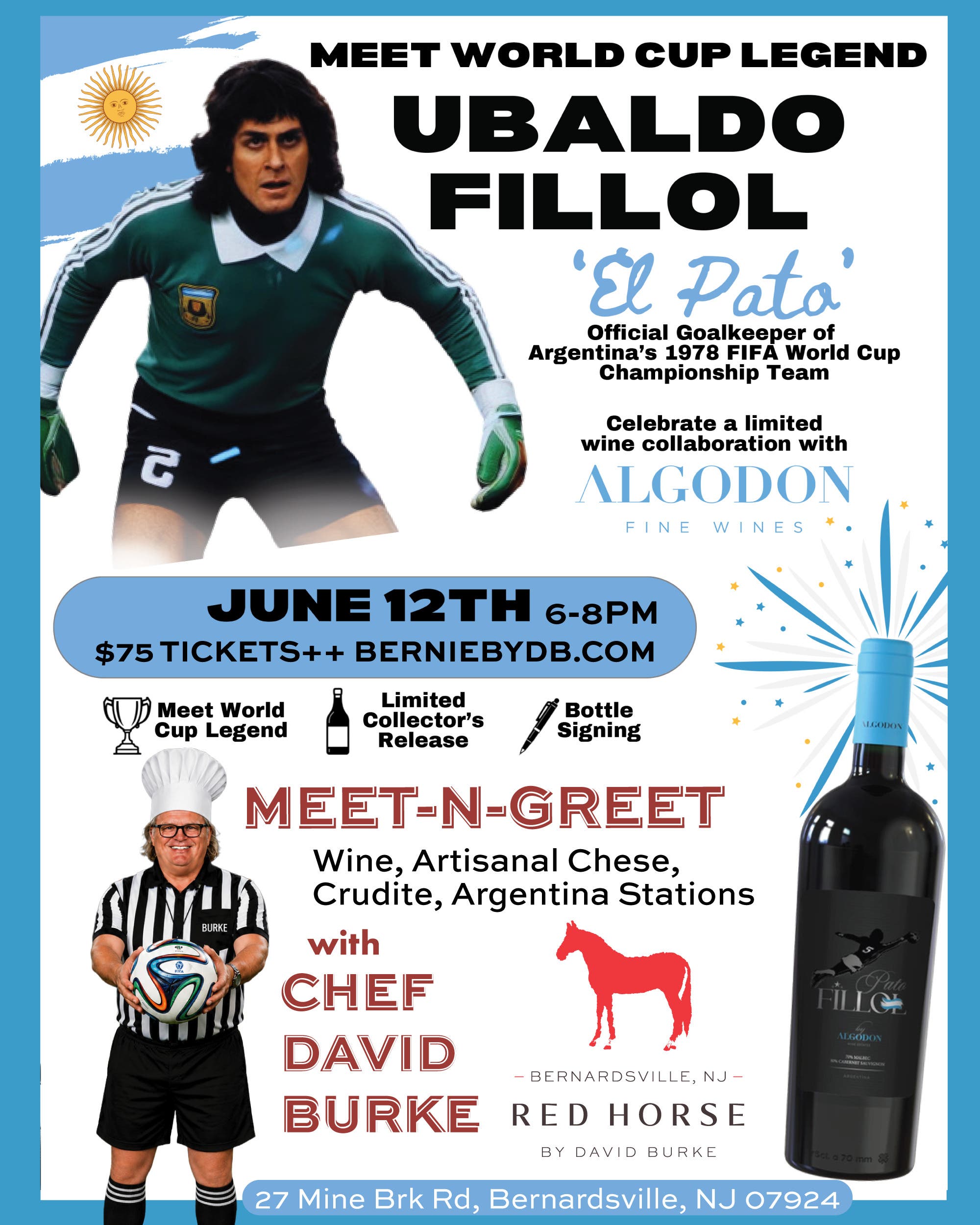 Meet-n-Greet Soccer Legend El Pato, 1978 World Cup Winning Goalie