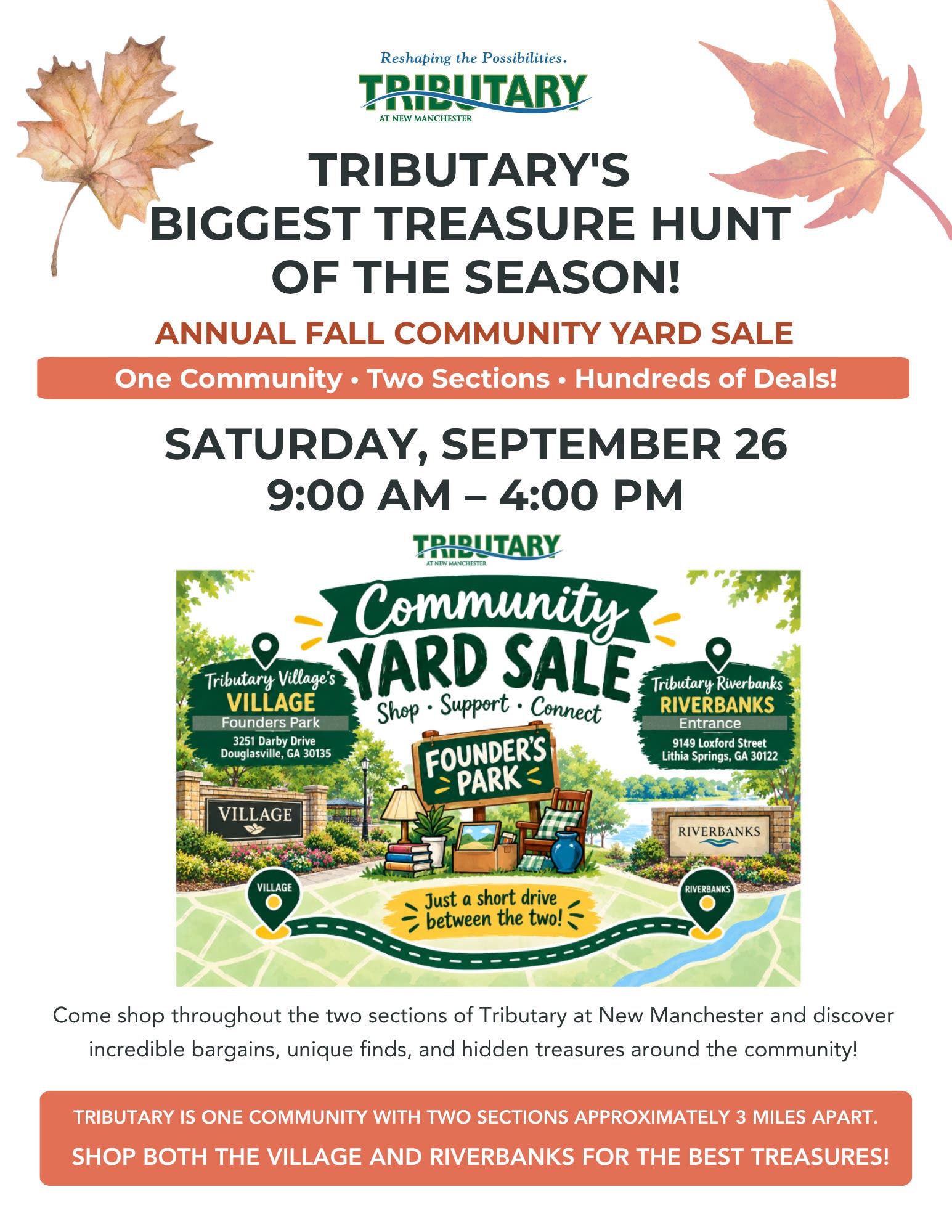 Tributary Annual Fall Community Yard Sale