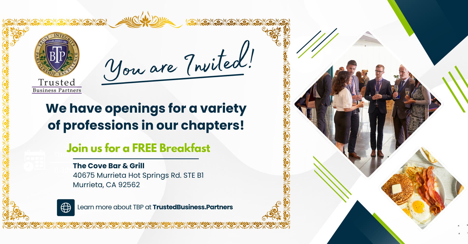 Business Networking Breakfast - TBP Quarterly