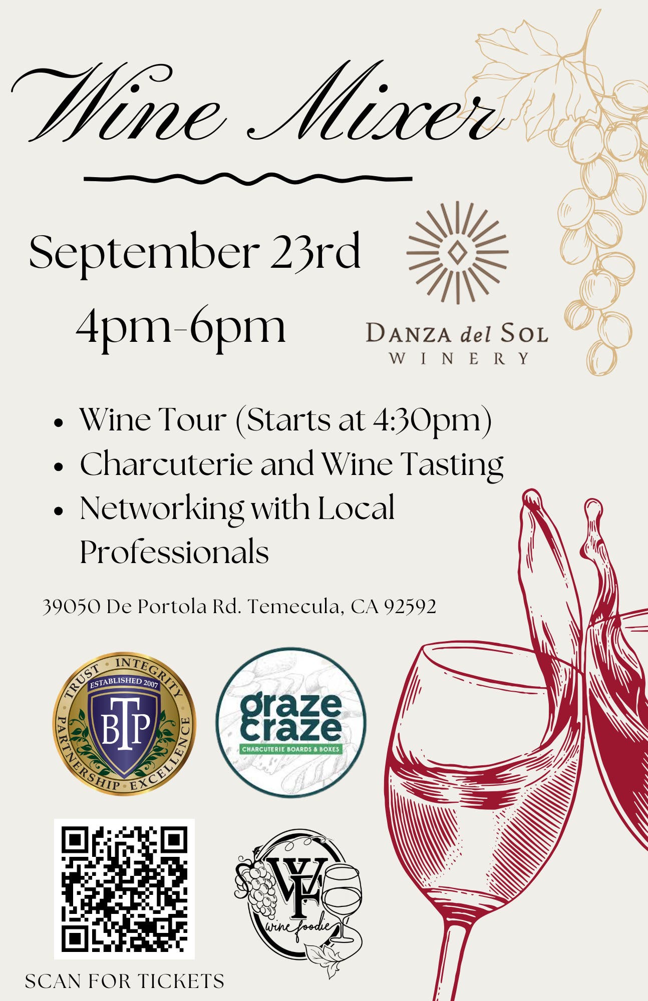 Business Wine Mixer at Danza Del Sol Winery - 9/23/26