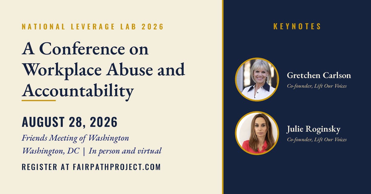 The Leverage Lab: A National Convening on Workplace Bullying