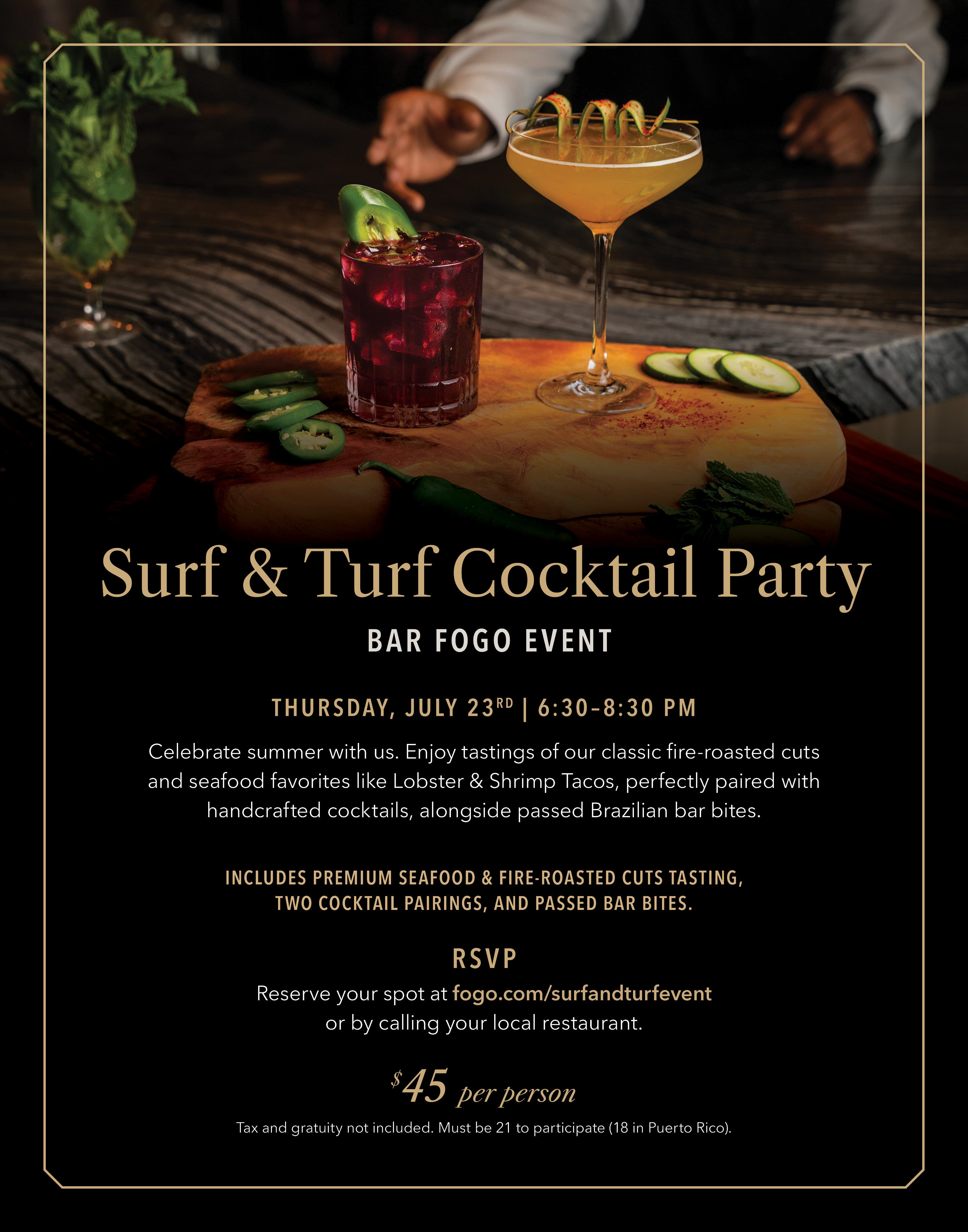 Surf & Turf Cocktail Party