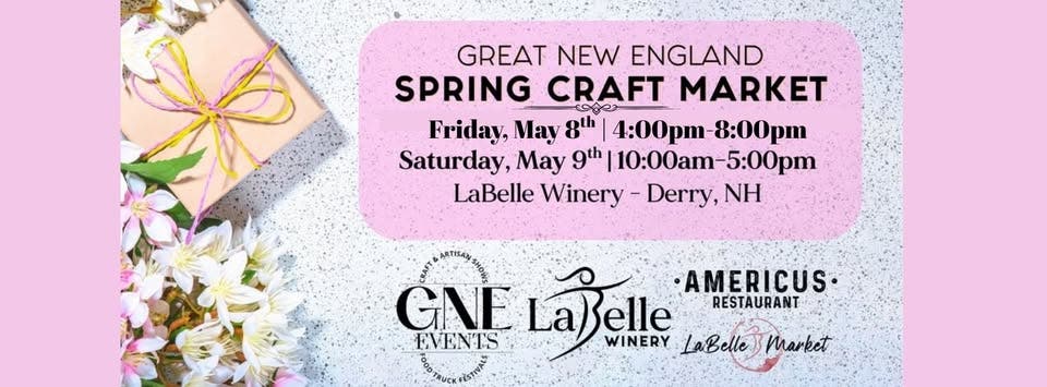 May 8/9 New England Craft Market at LaBelle Winery (Derry, NH)