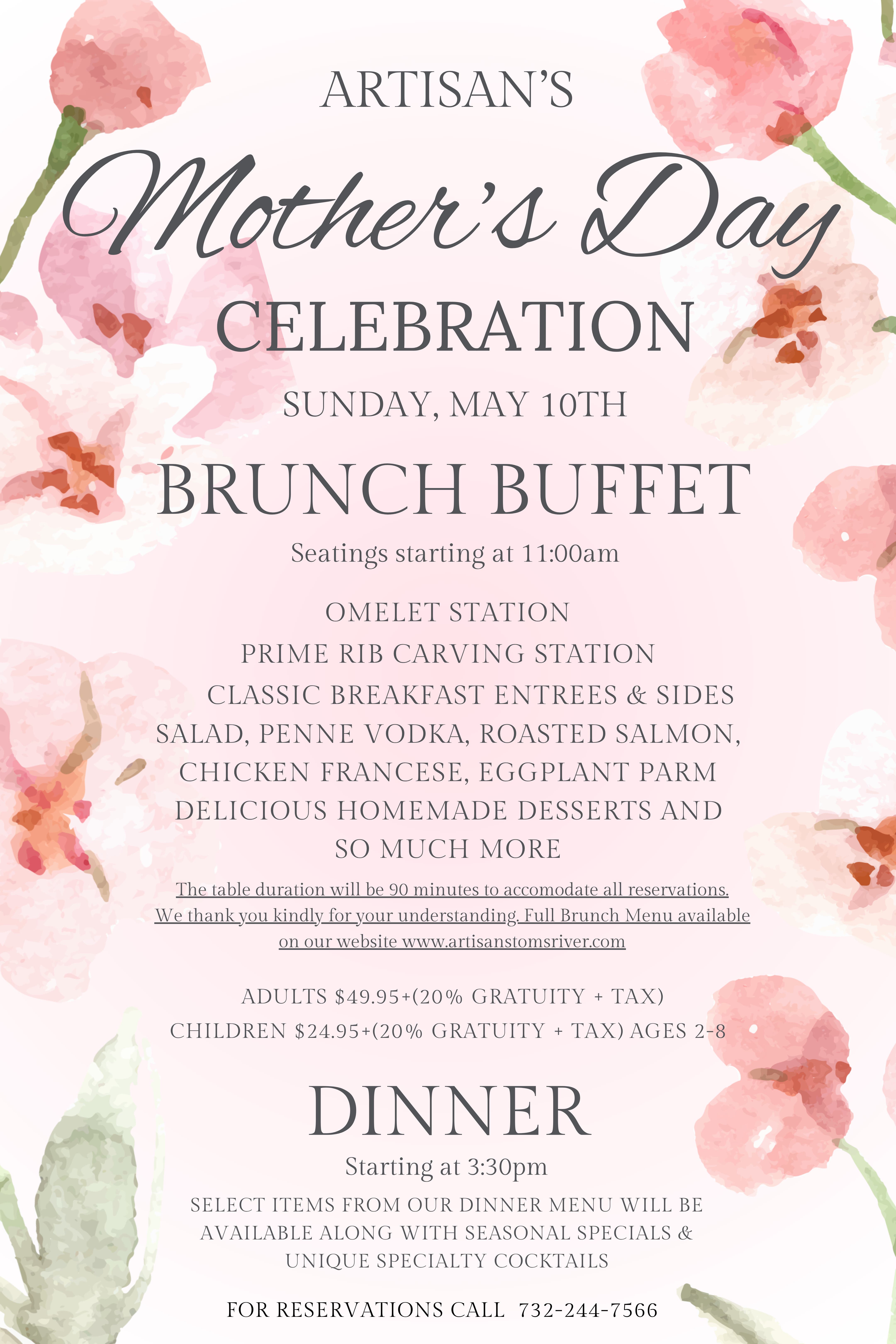 Artisan’s Mother’s Day Celebration
