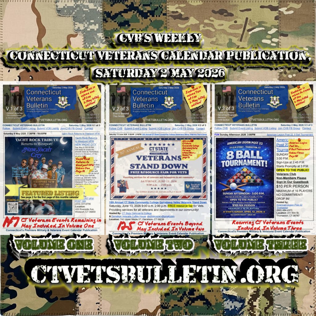  CT Veterans: Your May 2026 guide is here! 🇺🇸