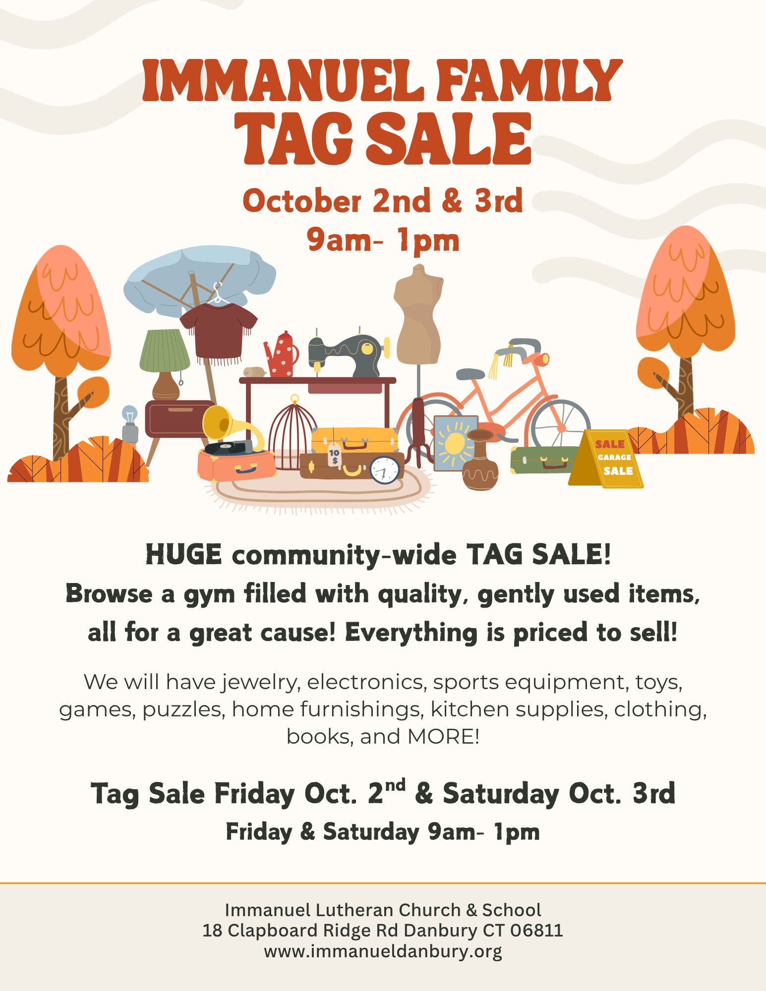 Immanuel Danbury Annual Tag Sale