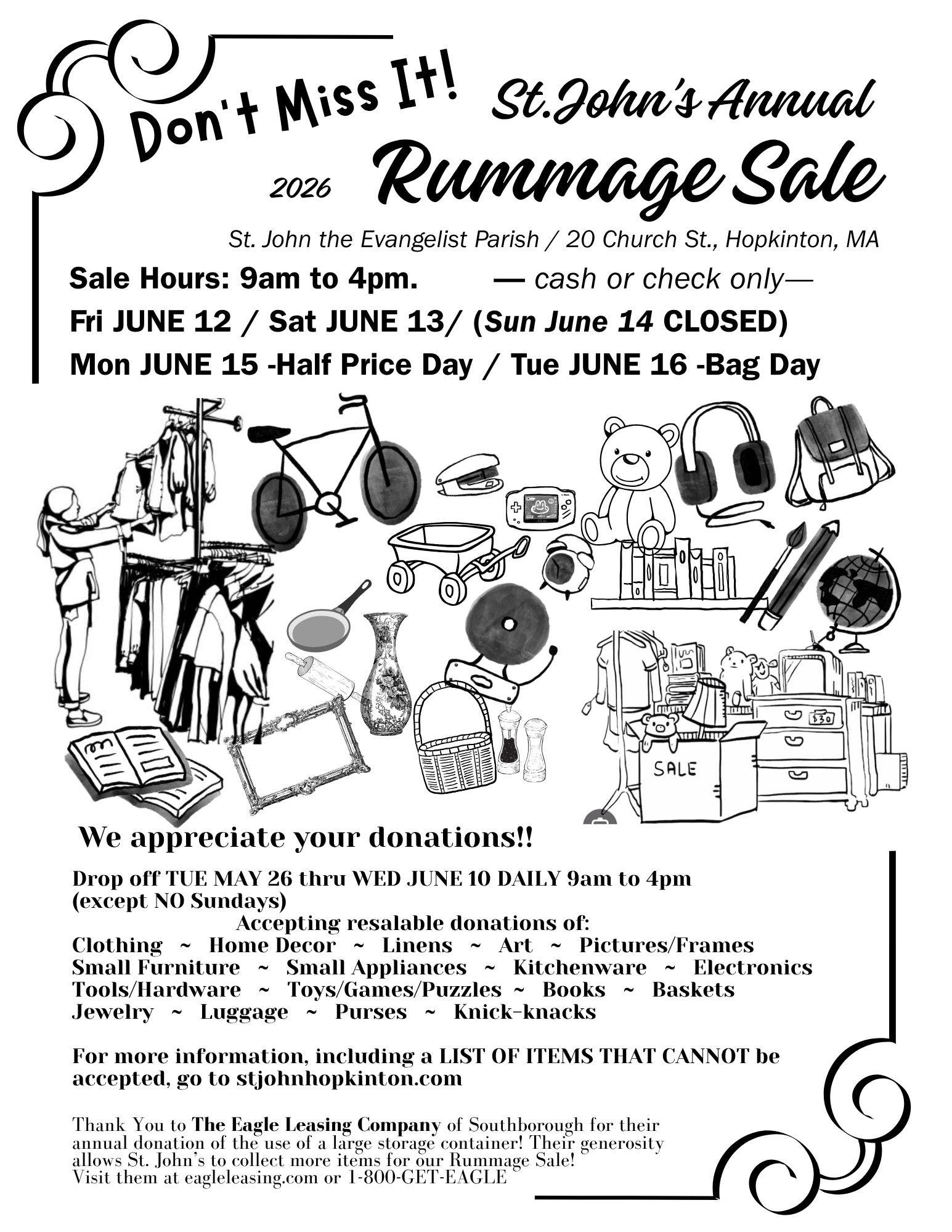 St. John’s Annual Rummage Sale