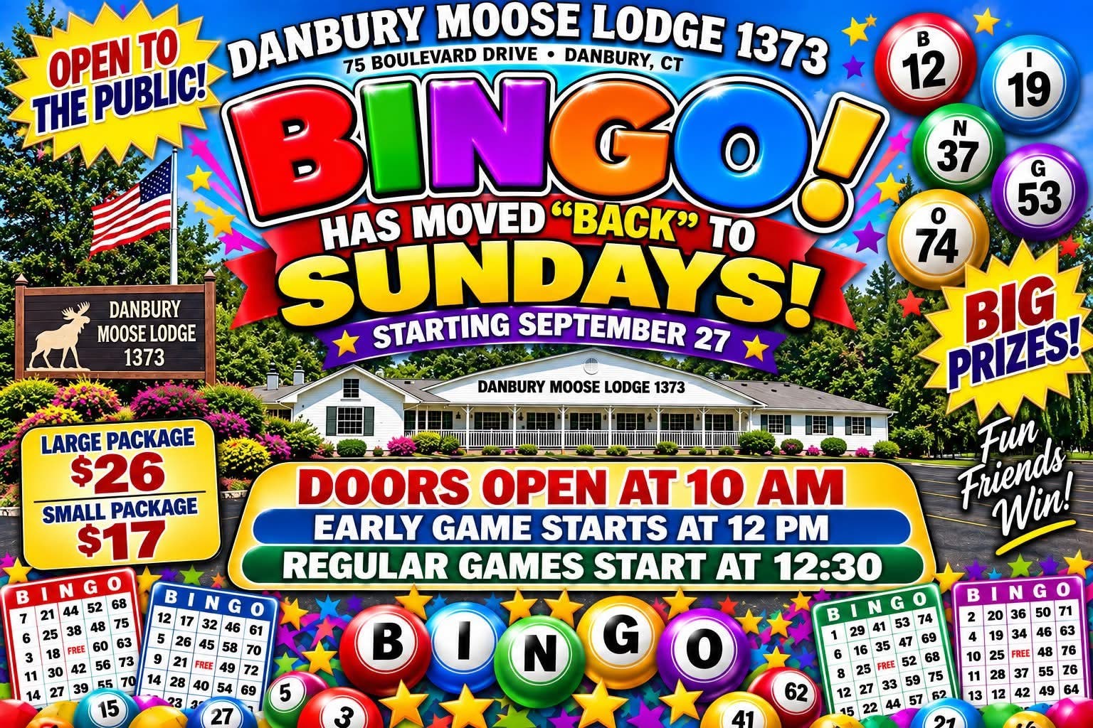 Bingo! Has Moved "Back" To Sundays!