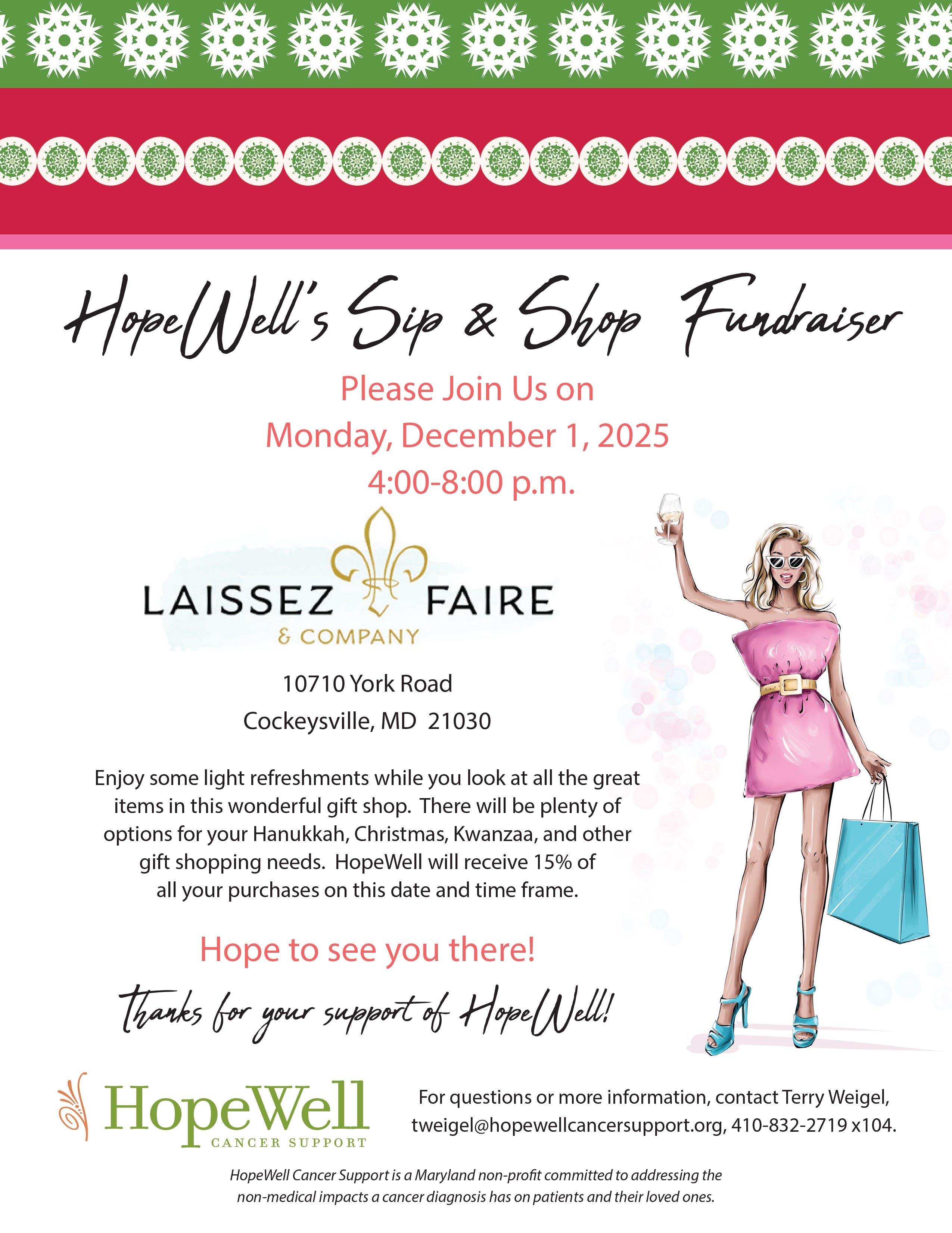 HopeWell's Sip & Shop Fundraiser