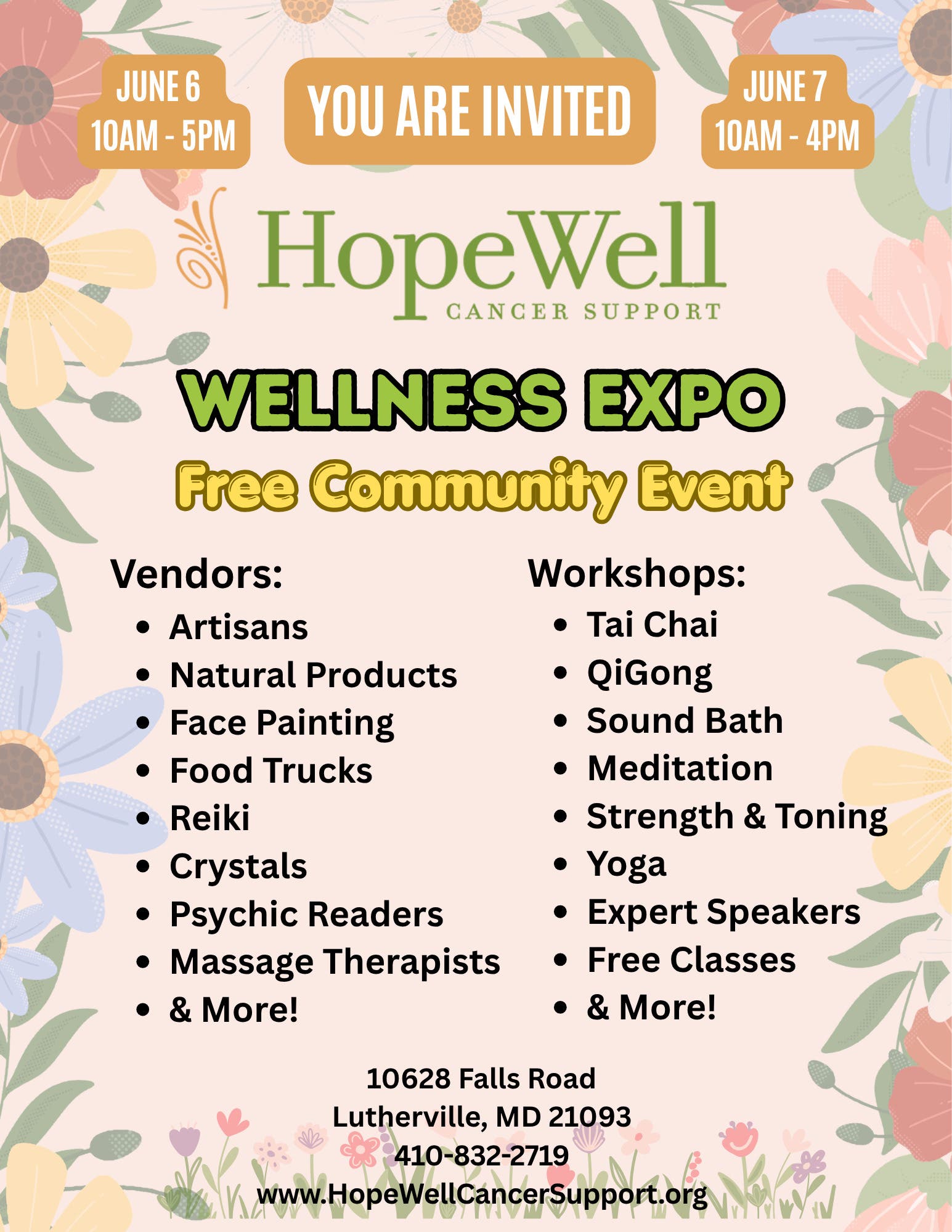 HopeWell Cancer Support Wellness Expo