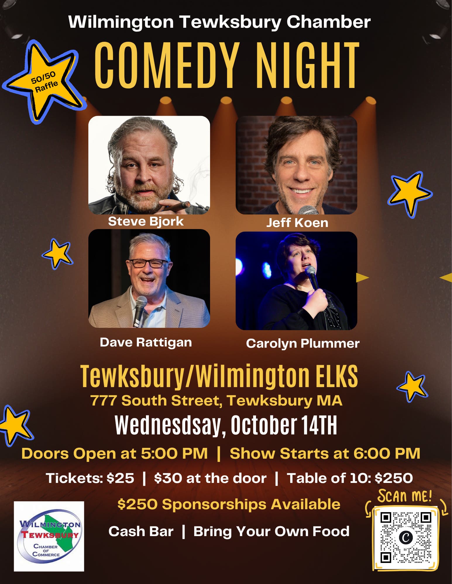 Wilmington Tewksbury Chamber~ Comedy for a Cause!
