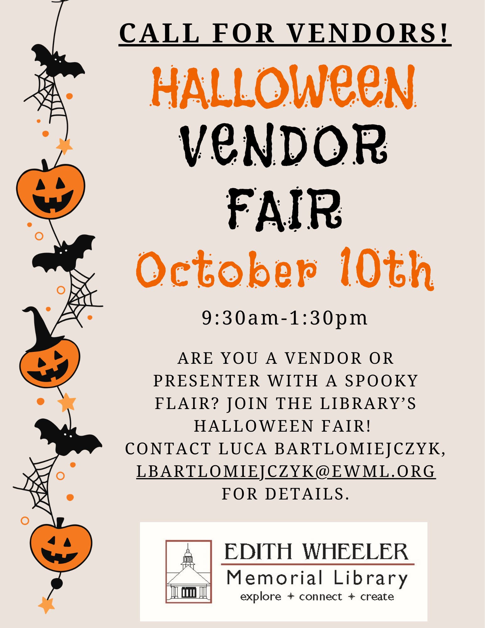 Call for Vendors!