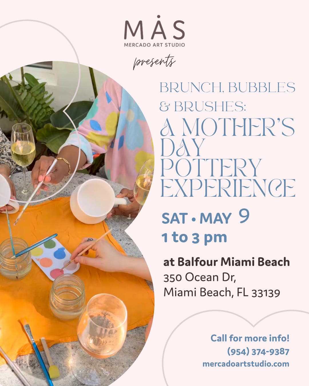  Brunch, Bubbles & Brushes with Mercado Art Studio at Laurel Miami Beach on May 9