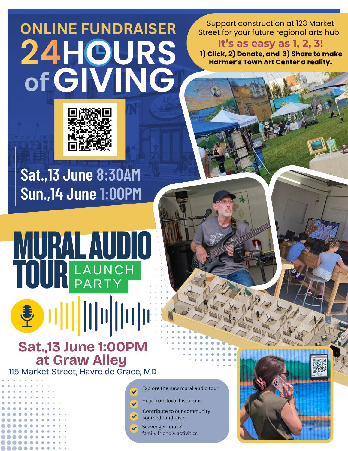 24 Hours of Giving and Mural Audio Tour Launch