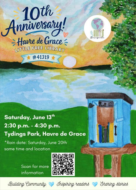 Havre de Grace Little Free Library 10th Anniversary
