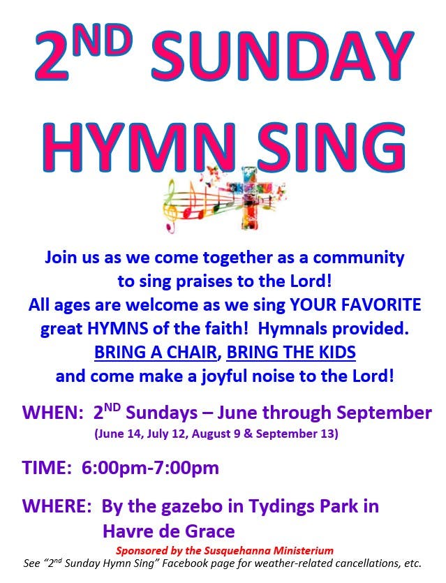 2nd Sunday Hymn Sing