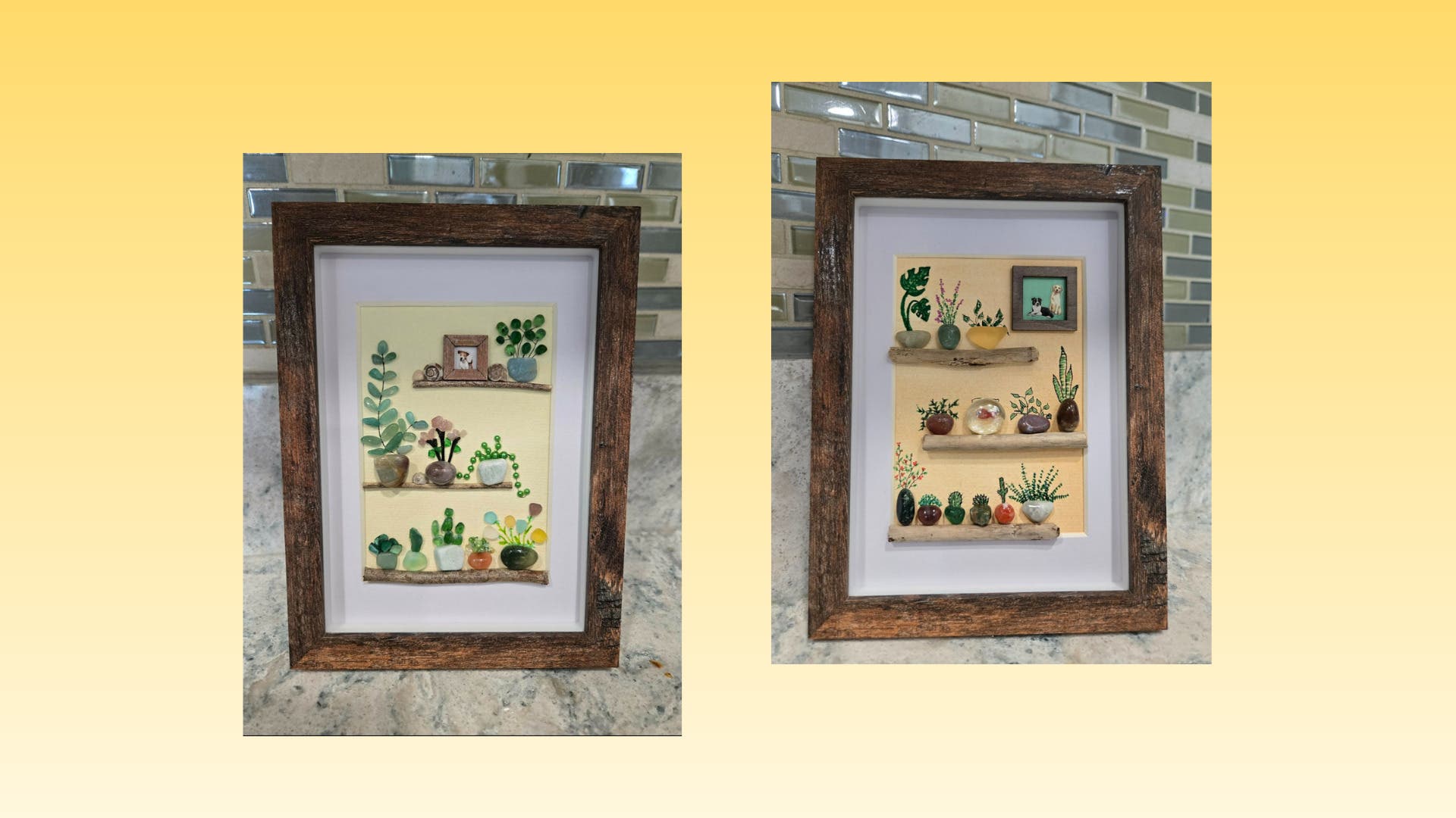 DIY Plant Pebble Art