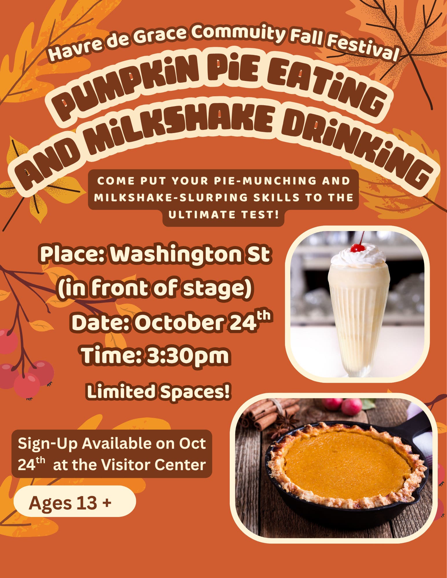 Pumpkin Pie Eating and Milkshake drinking