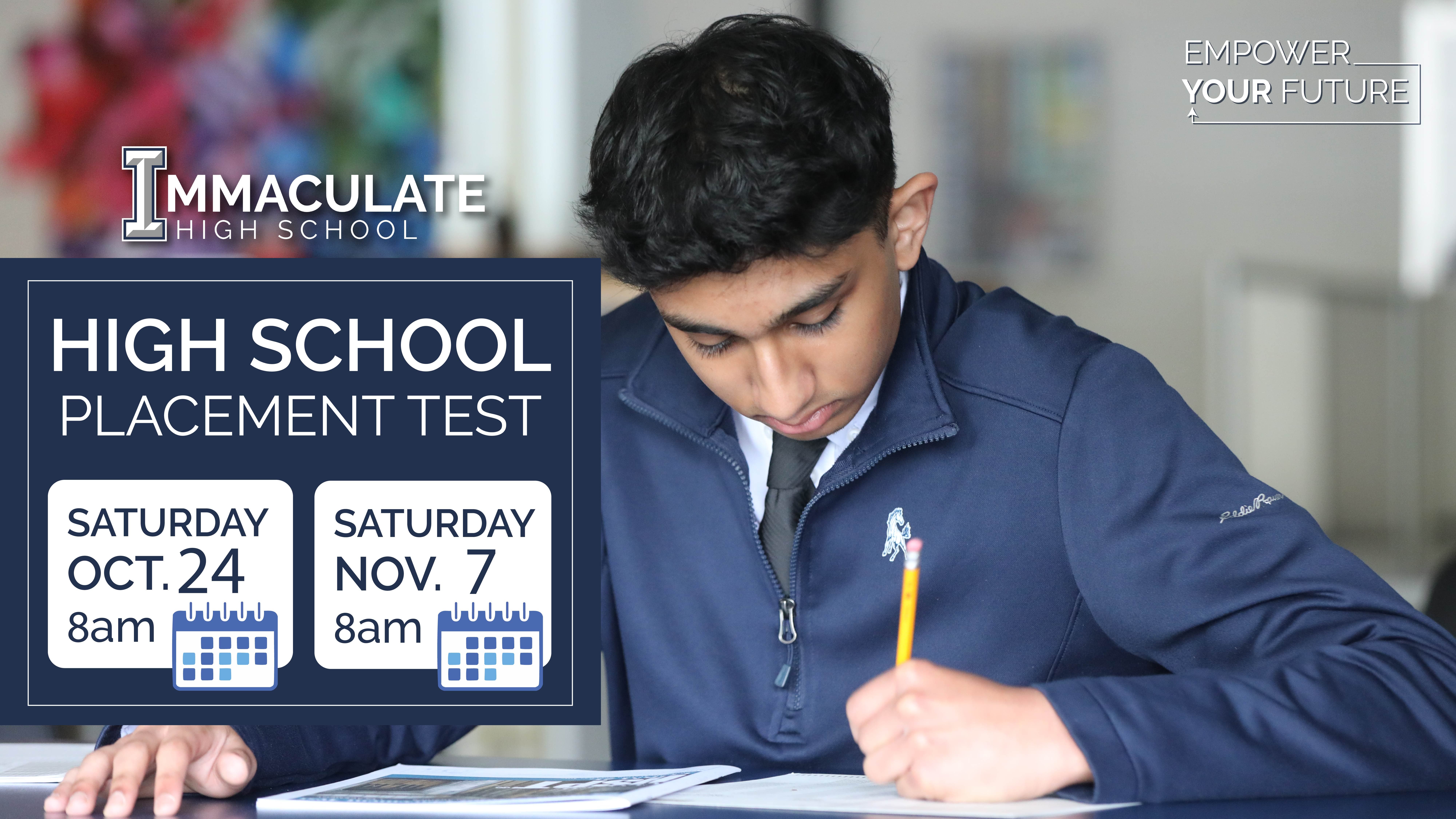 High School Placement Test (HSPT) at Immaculate High School