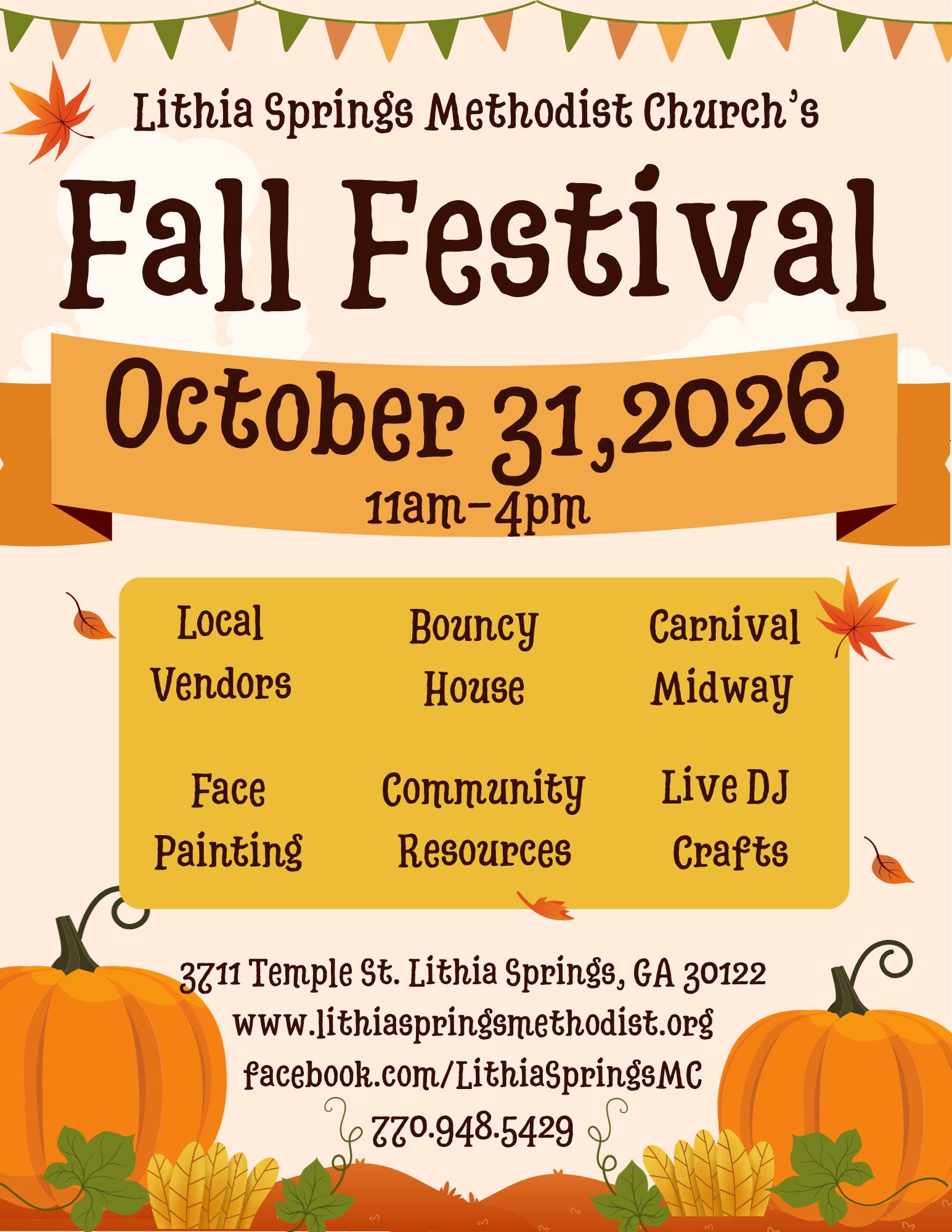 Lithia Springs Methodist Church Fall Festival