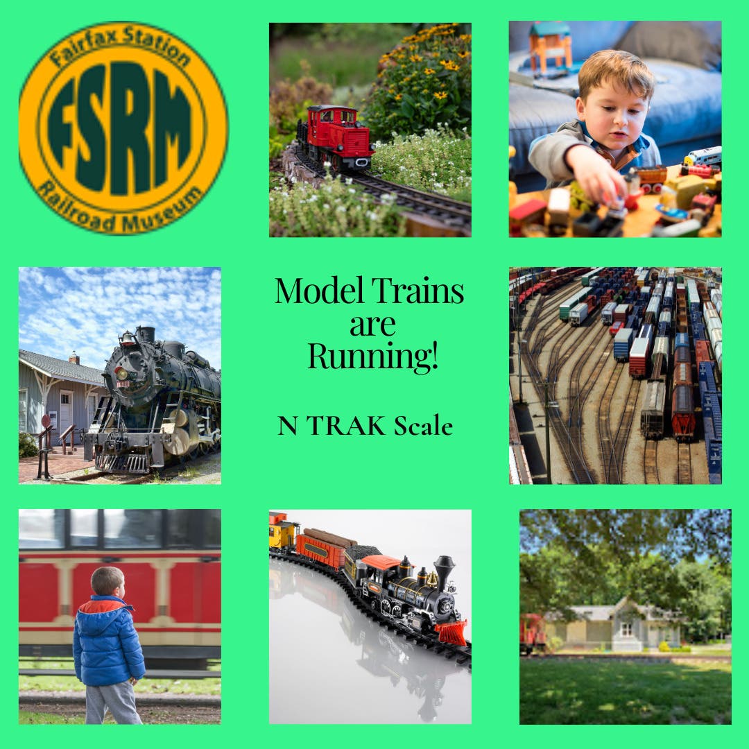 Model Trains Running at the Fairfax Station Railroad Museum