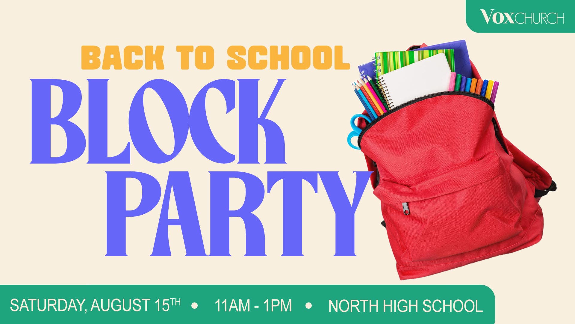 Back To School Block Party - 500 Free Backpacks!