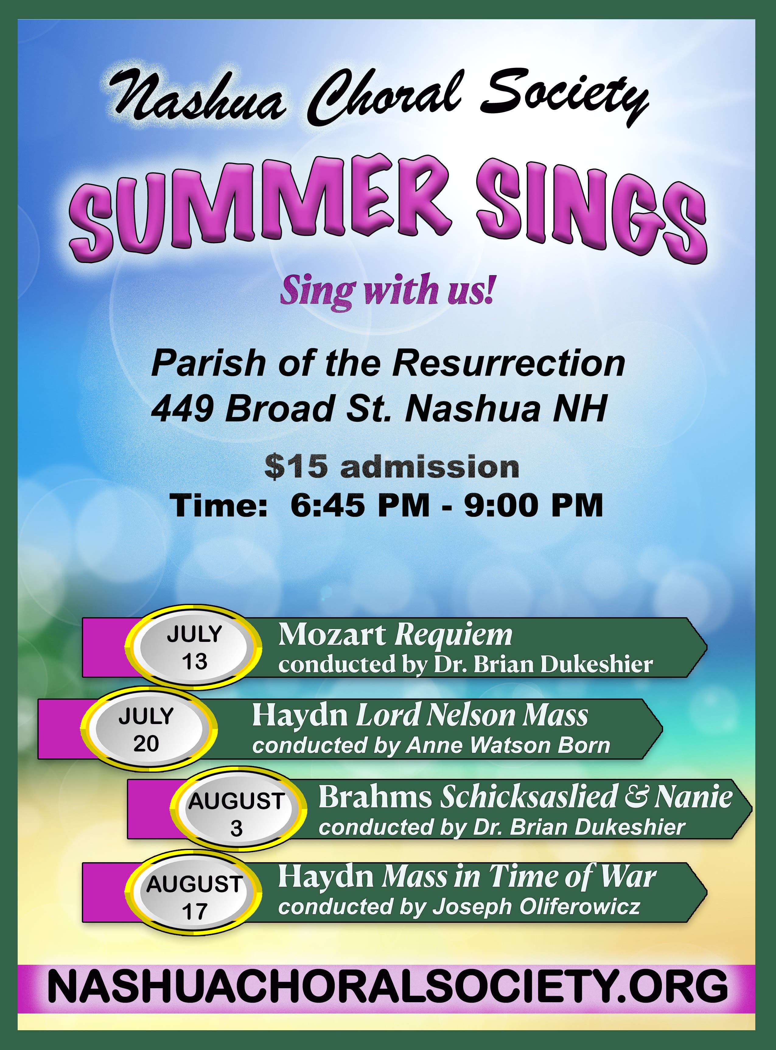 Summer Sing, Mozart Requiem