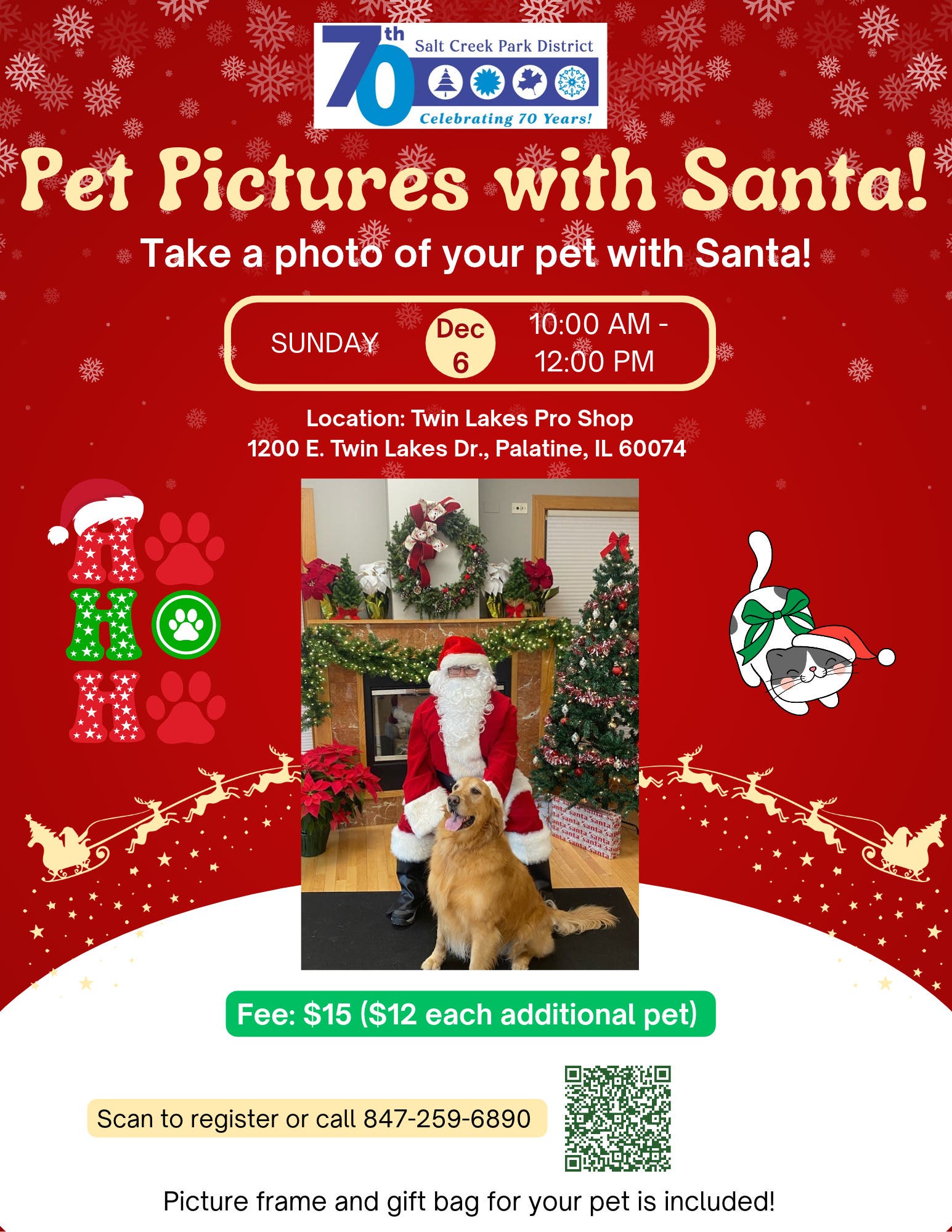 Pet Pictures with Santa 