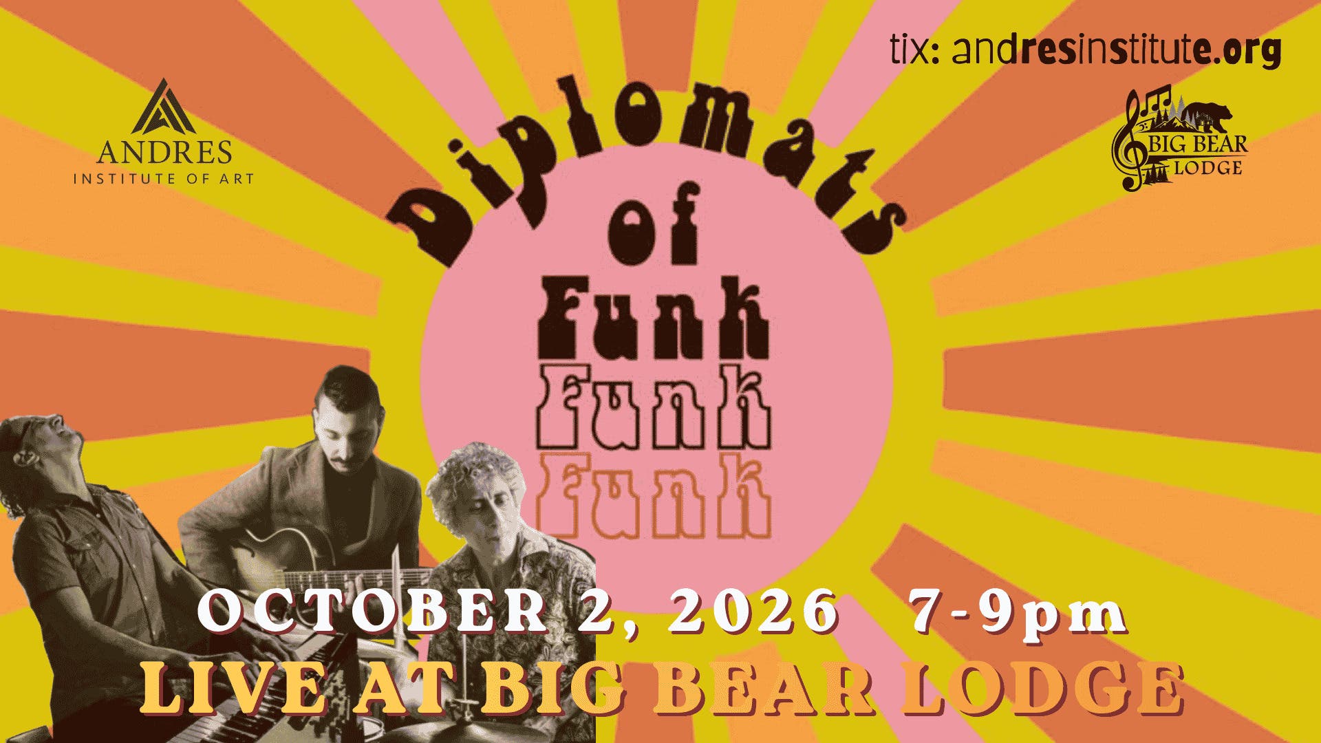 Diplomats of Funk Concert to Raise Funds for Andres Institute of Art