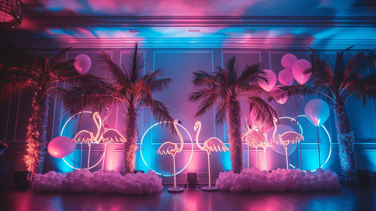 Miami Party Decor