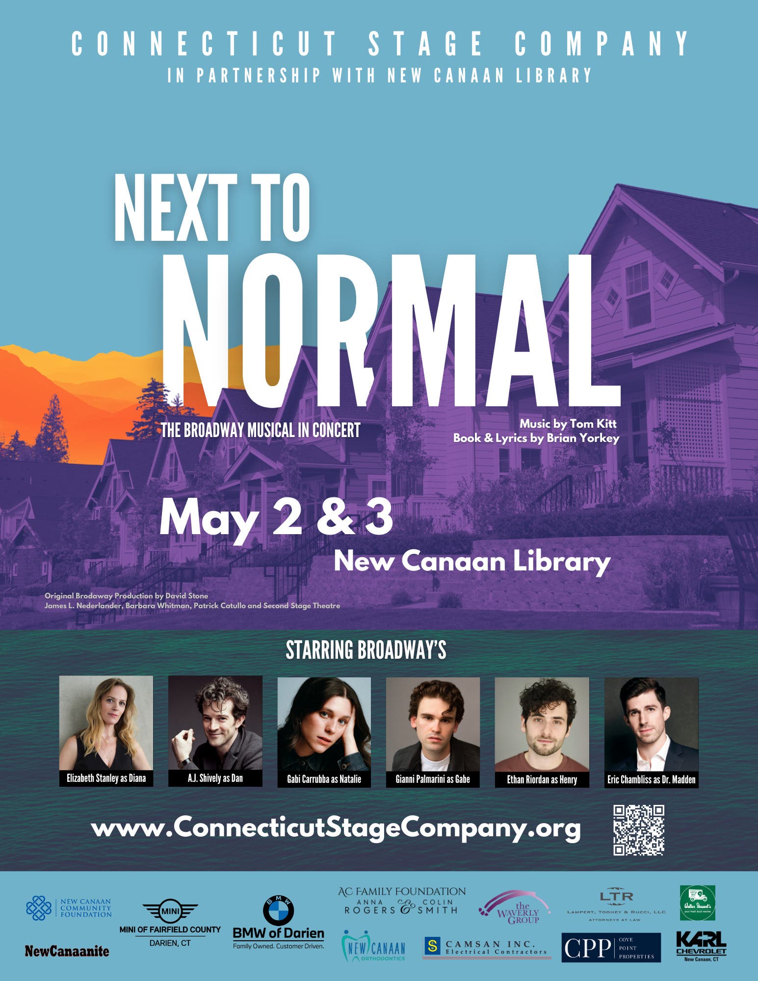 CT Stage Co Presents NEXT TO NORMAL  - May 2 & 3 at New Canaan Library