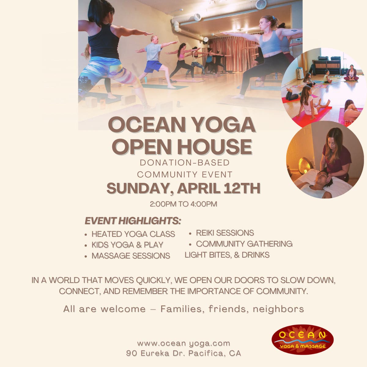 OCEAN YOGA OPEN HOUSE - Donation-Based Community Event