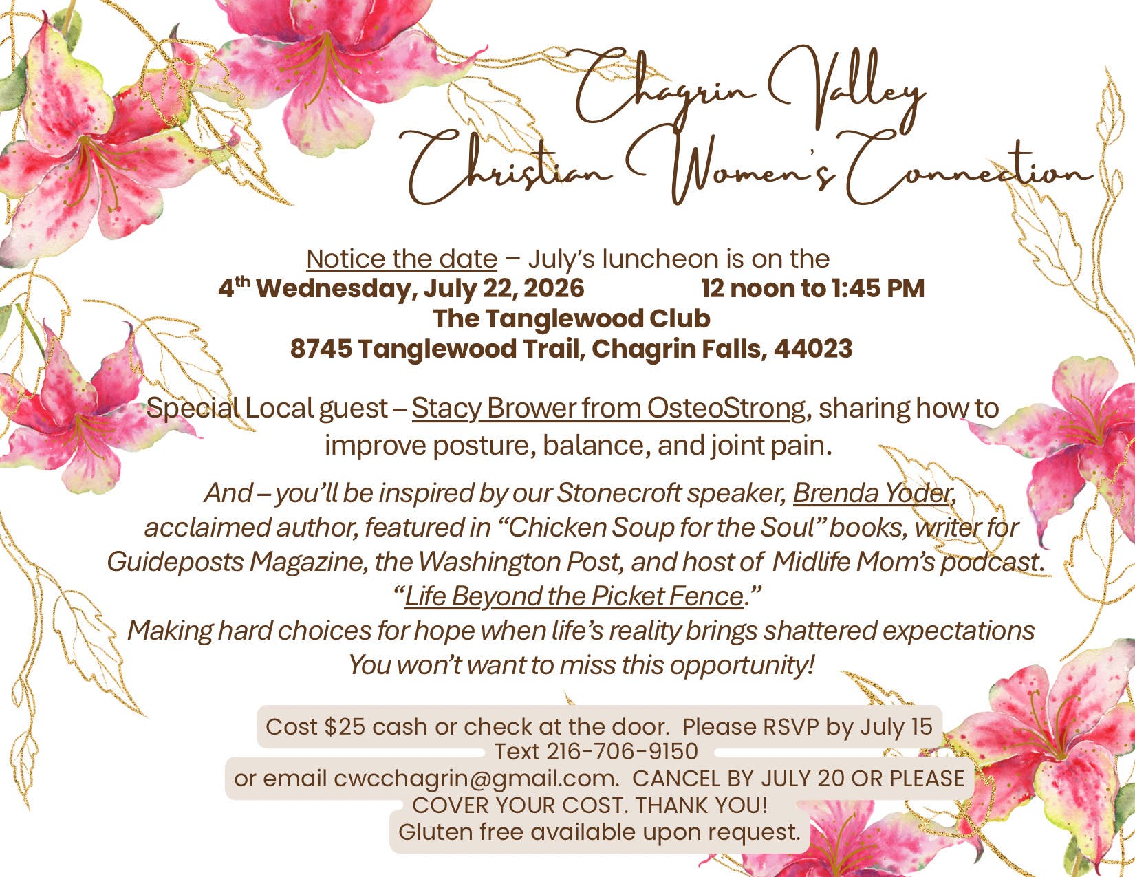 Chagrin Valley Christian Women's Connection
