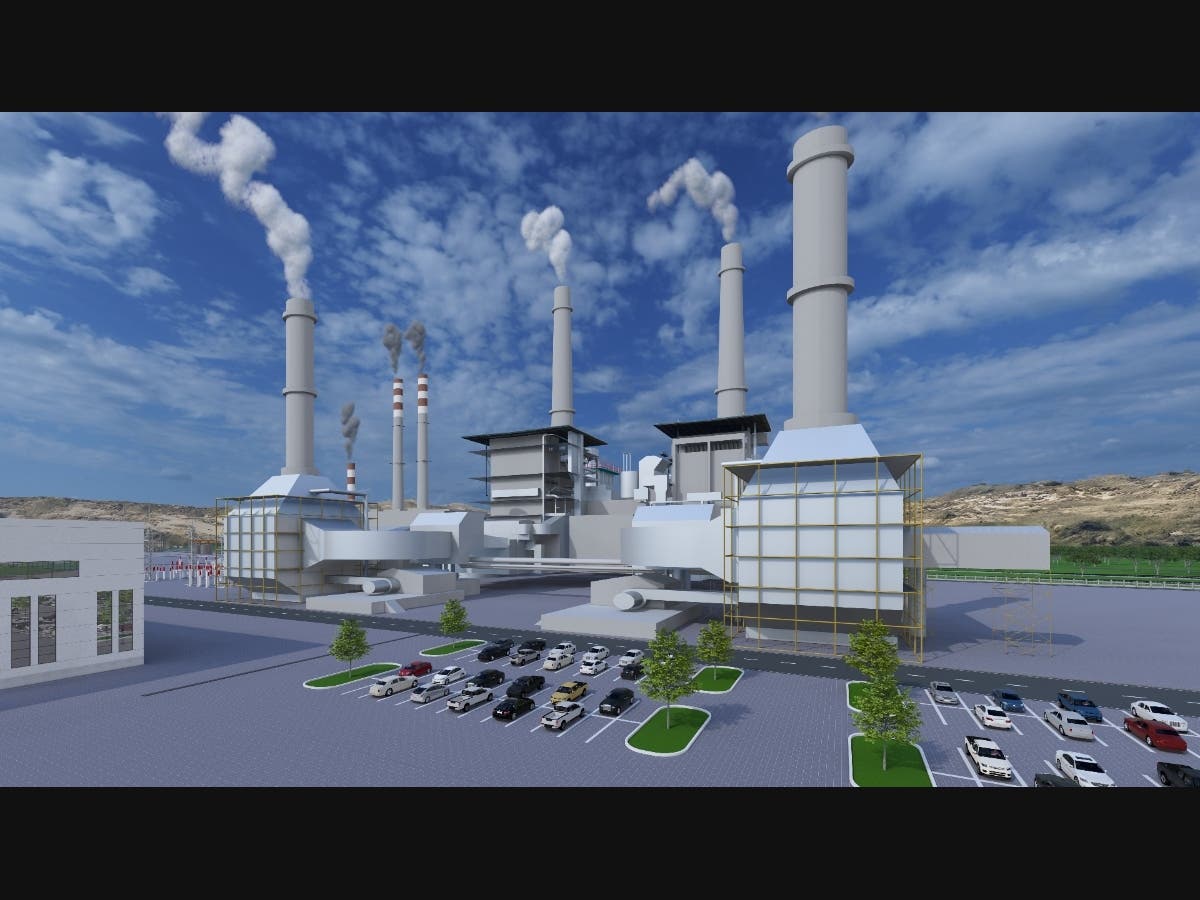 Projected view of BaRupOn’s new power plant upon completion