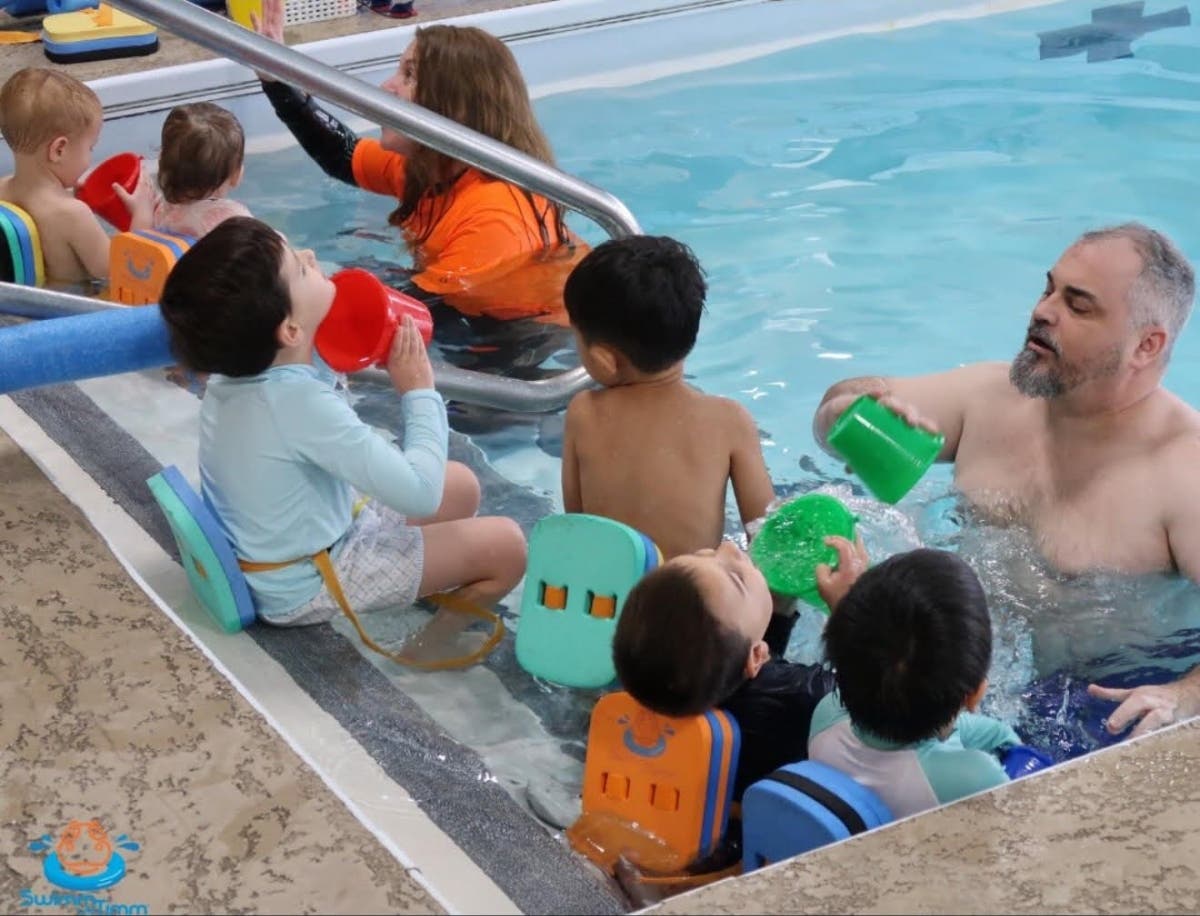 Swim lessons in progress at Swimm with Timm 
